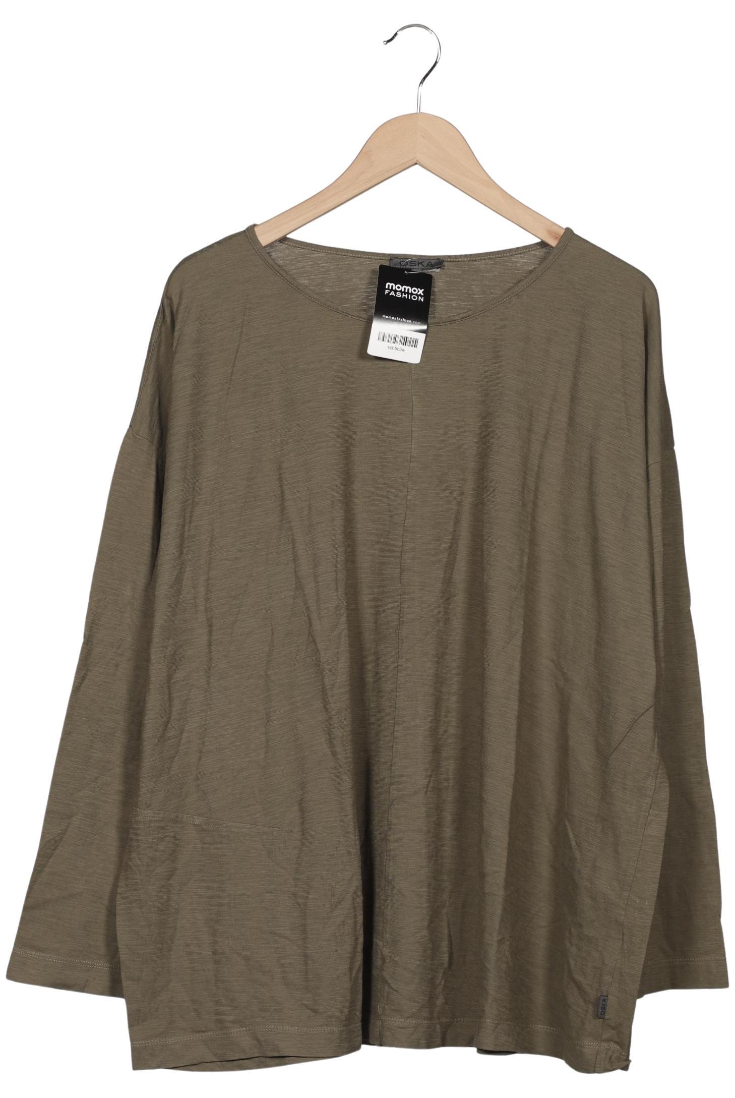 

Oska Damen Langarmshirt, grün, Gr. 50