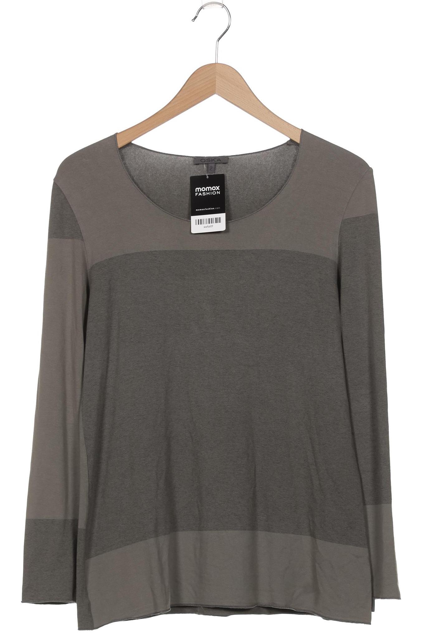 

Oska Damen Langarmshirt, grau, Gr. 40