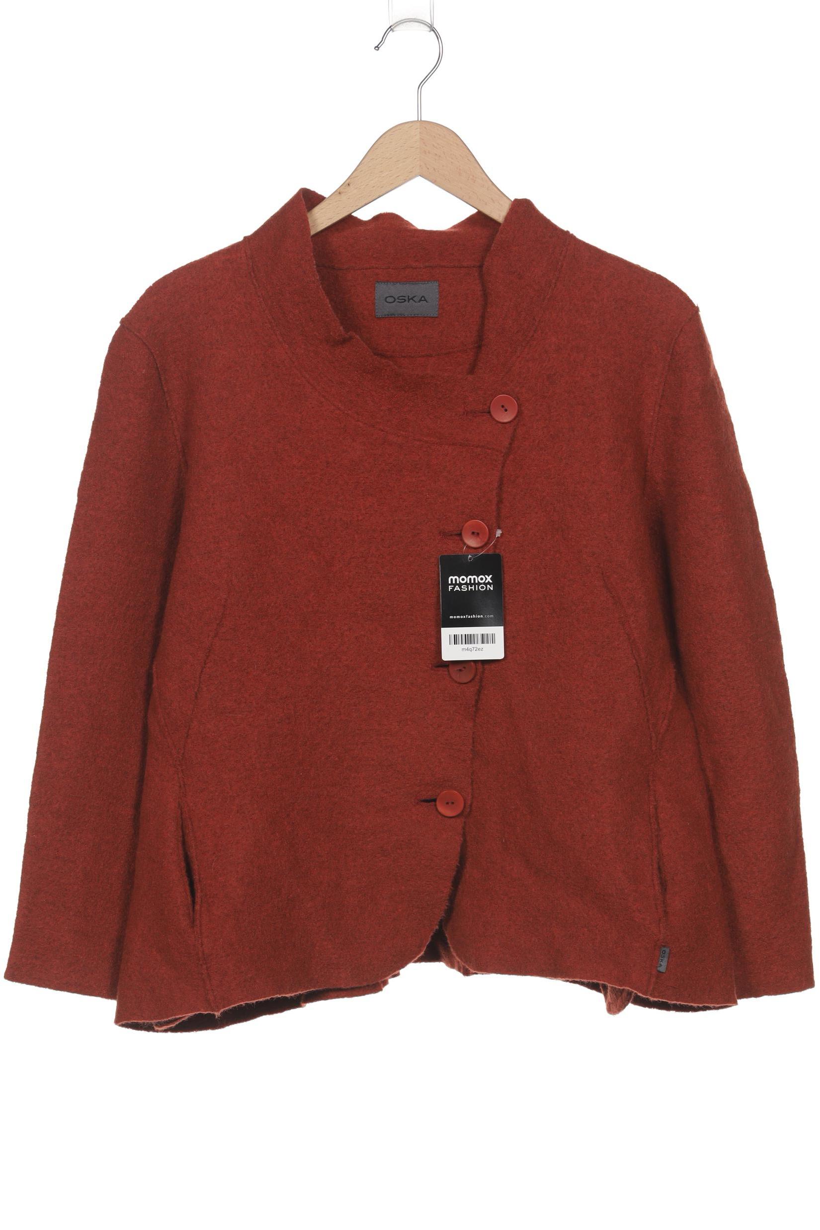

Oska Damen Strickjacke, orange, Gr. 44