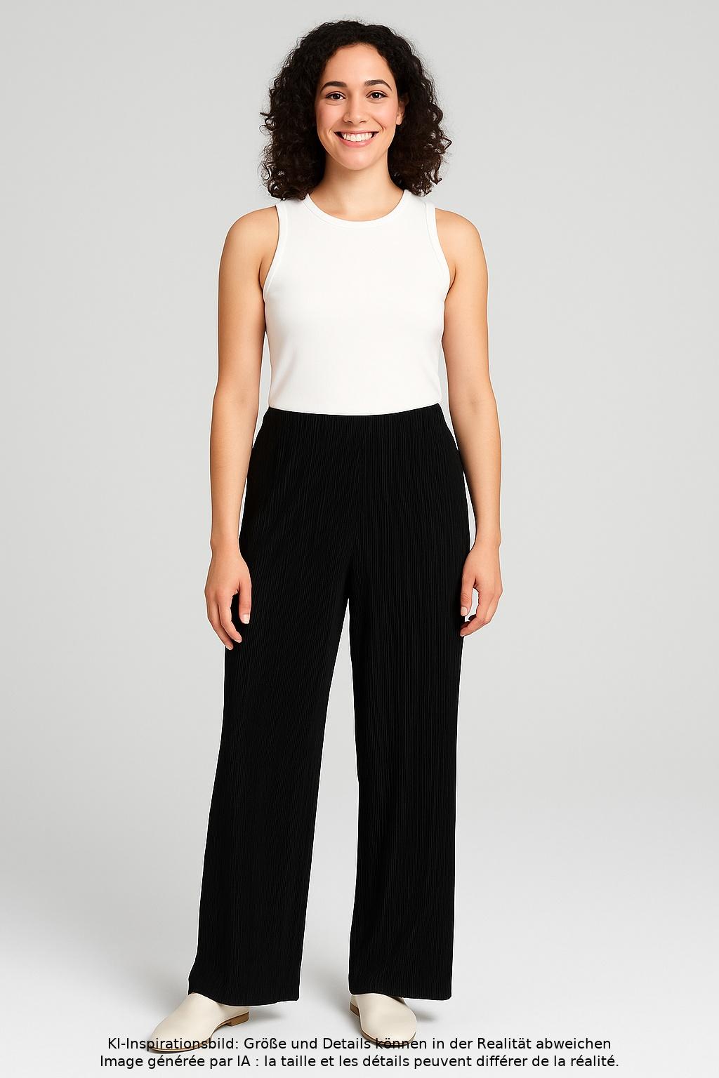 

& Other Stories Damen Stoffhose, schwarz, Gr. 34