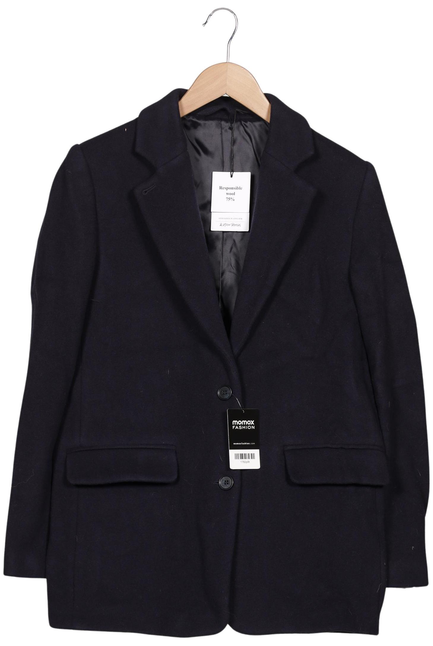 

& Other Stories Damen Jacke, marineblau, Gr. 38