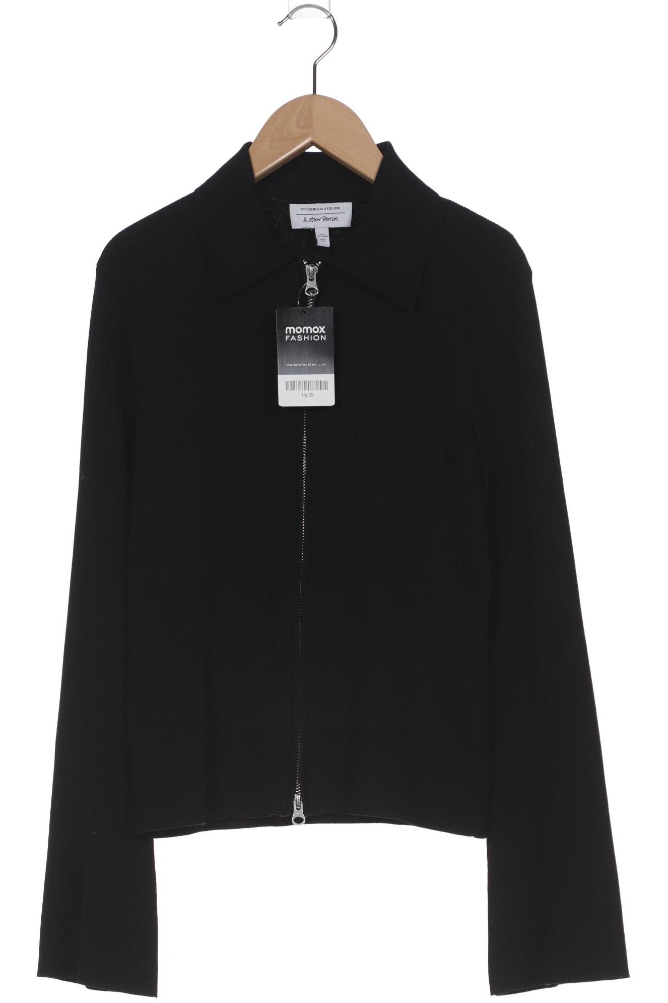 

& Other Stories Damen Strickjacke, schwarz, Gr. 36