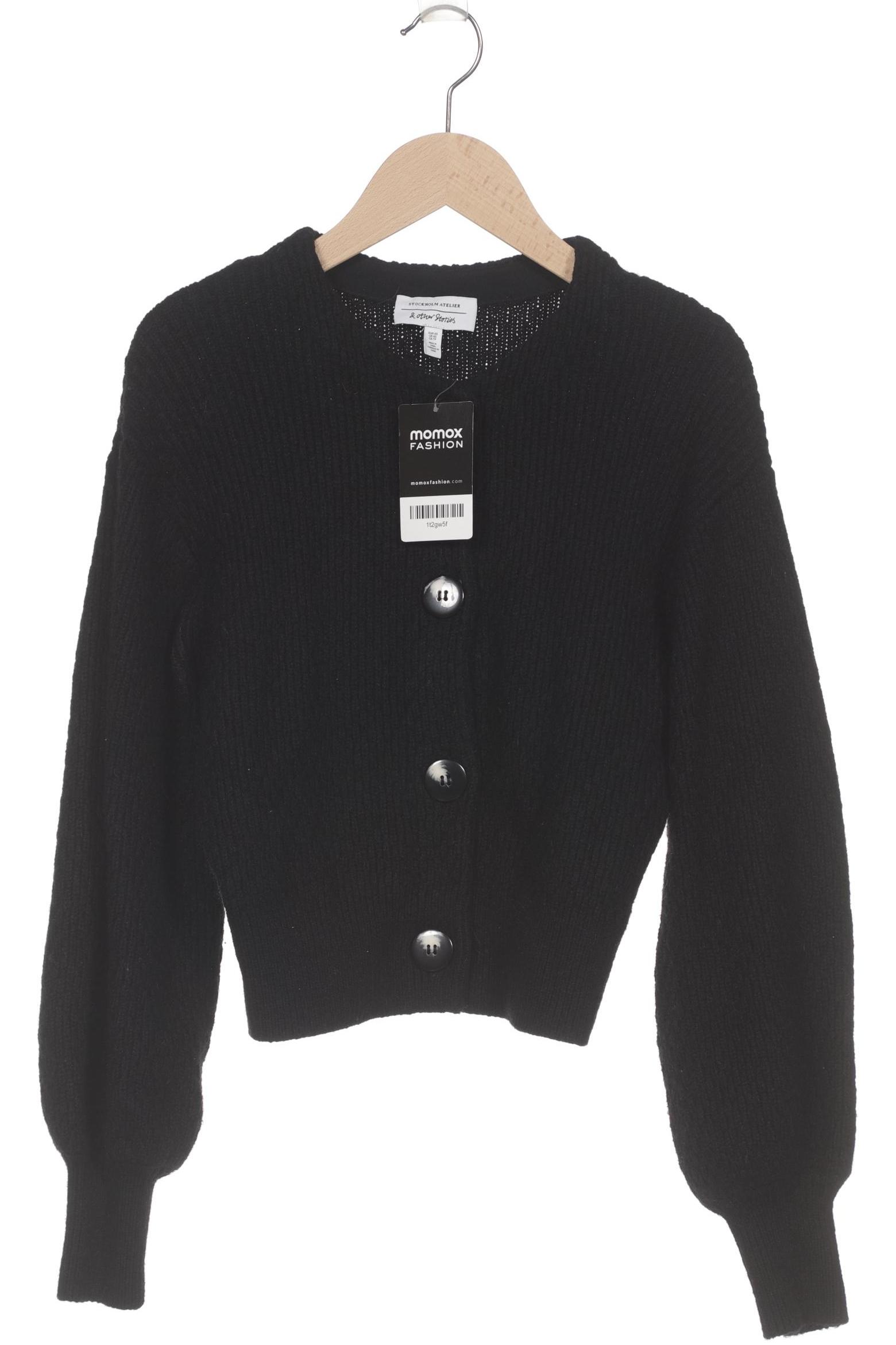 

& Other Stories Damen Strickjacke, schwarz, Gr. 34