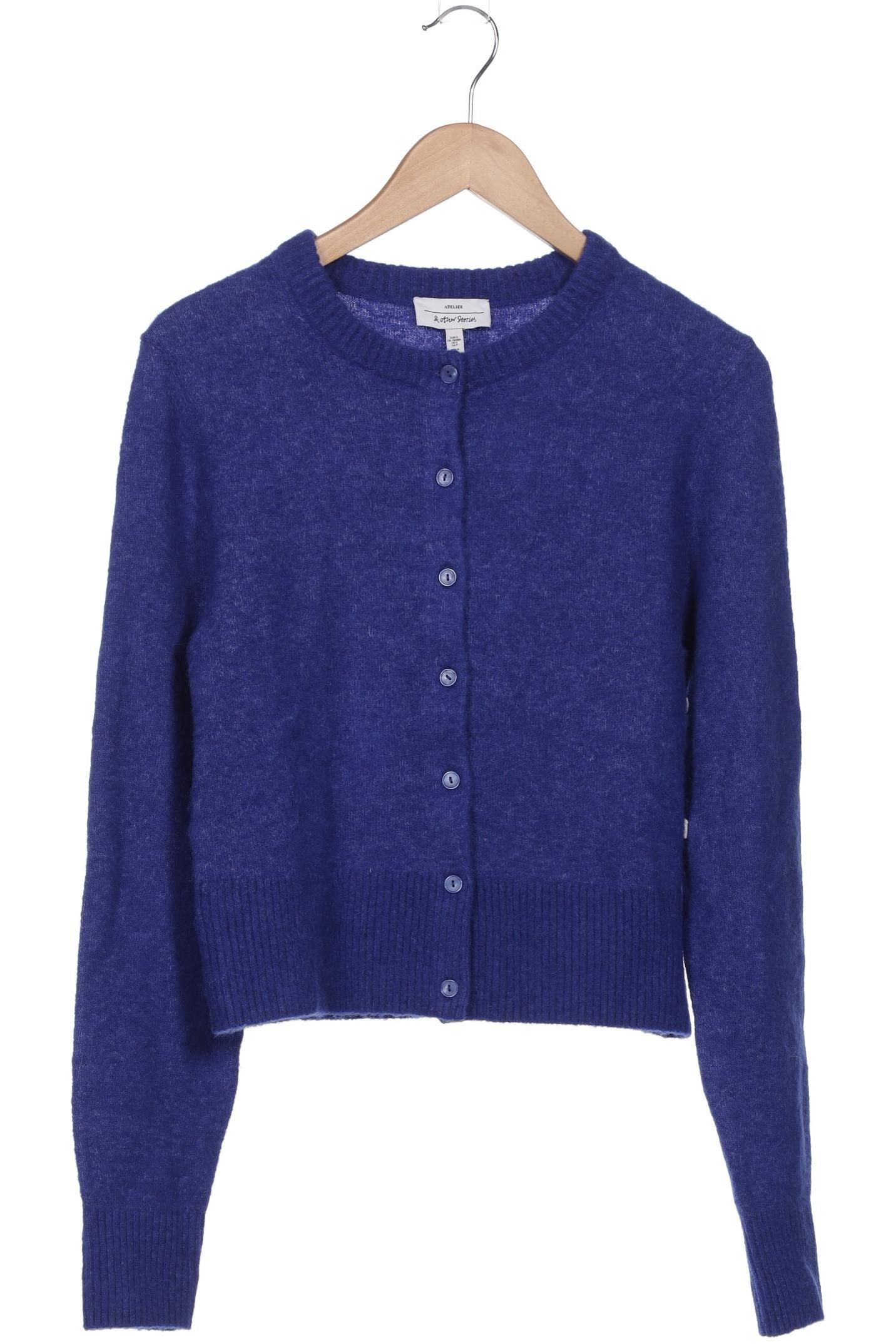 

& Other Stories Damen Strickjacke, blau, Gr. 36