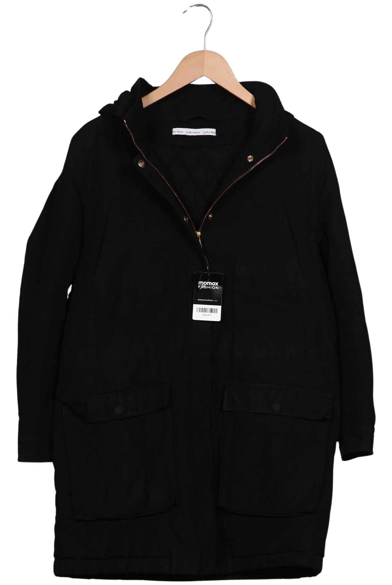 

& Other Stories Damen Mantel, schwarz, Gr. 38