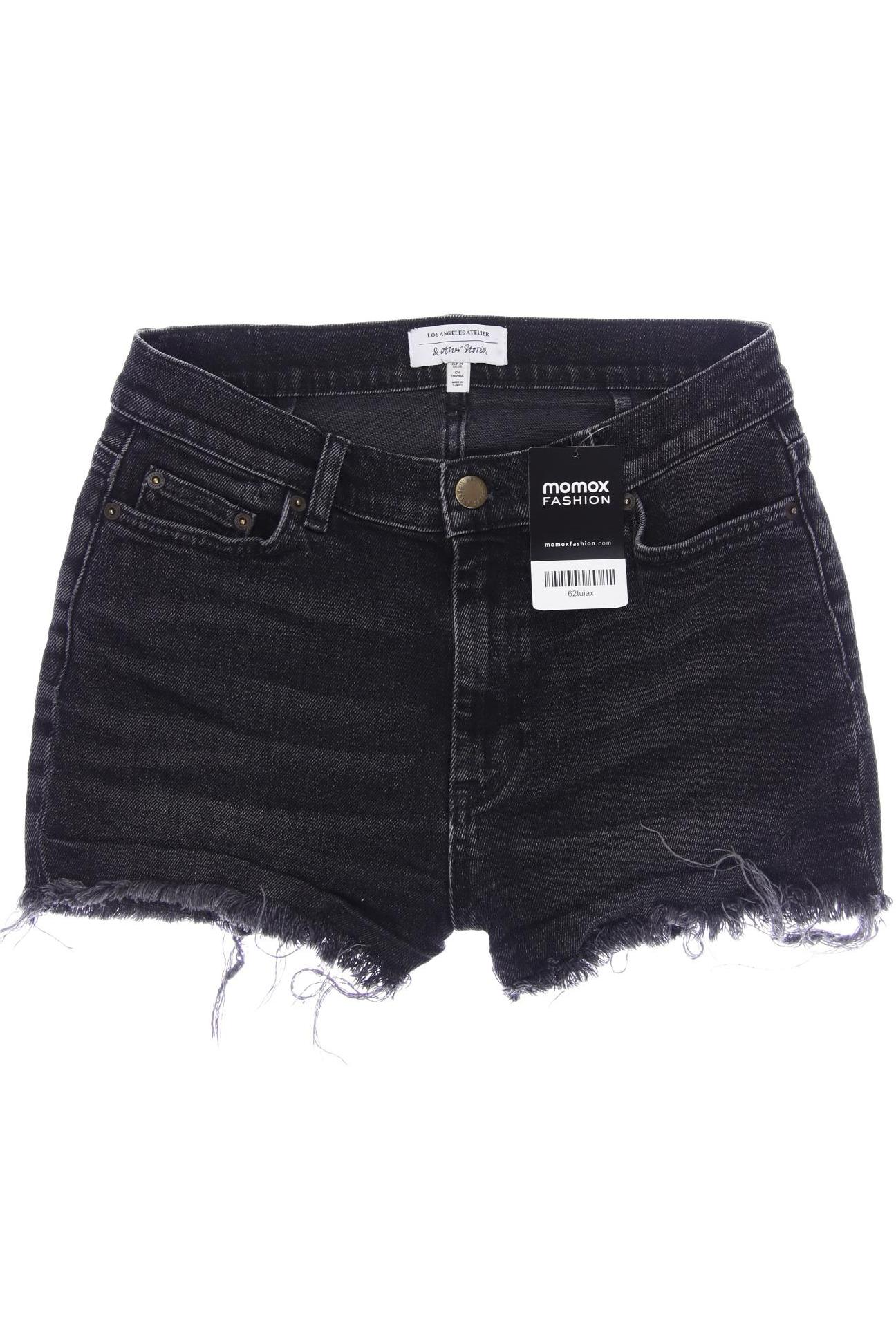 

& Other Stories Damen Shorts, schwarz, Gr. 36