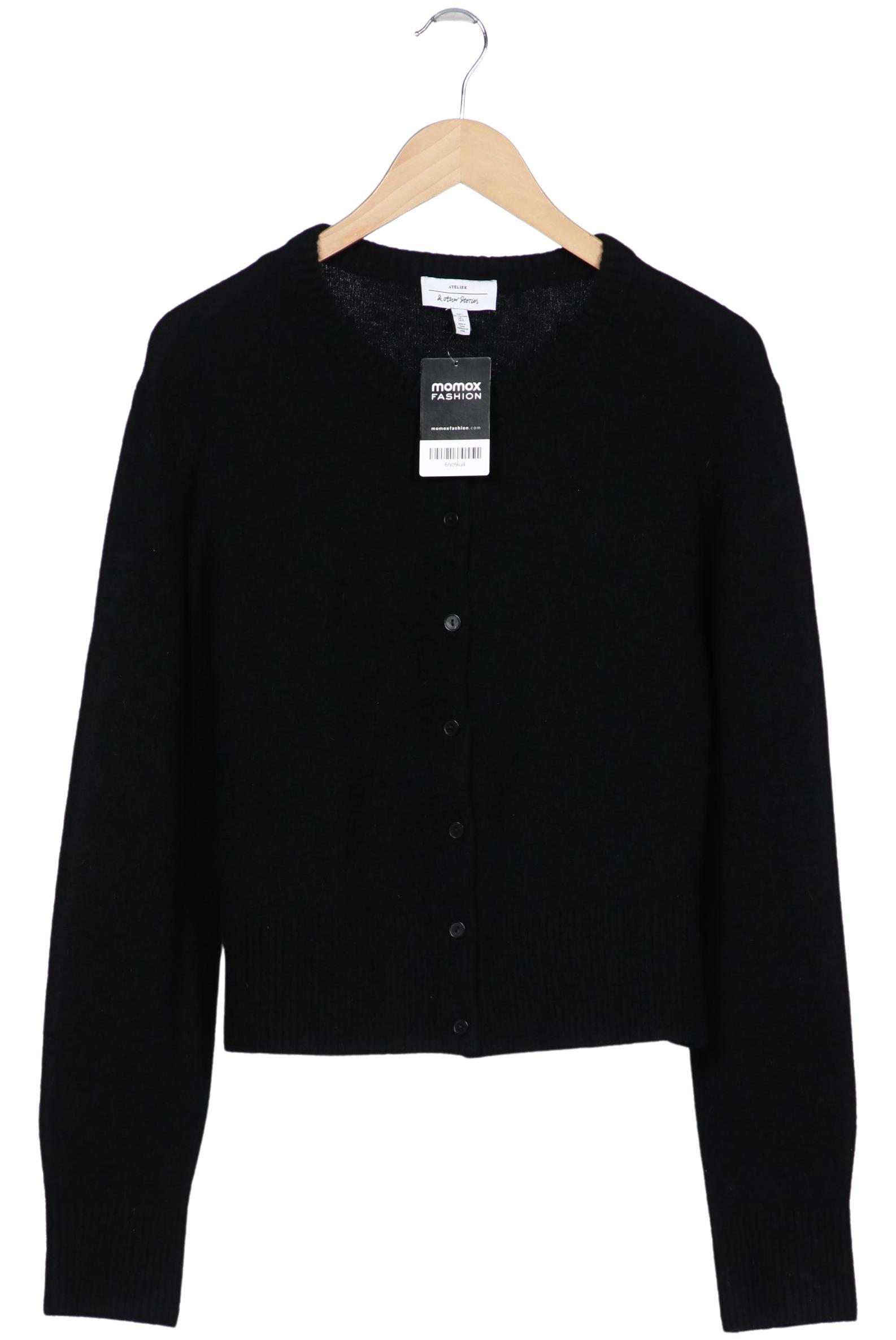 

& Other Stories Damen Strickjacke, schwarz, Gr. 42
