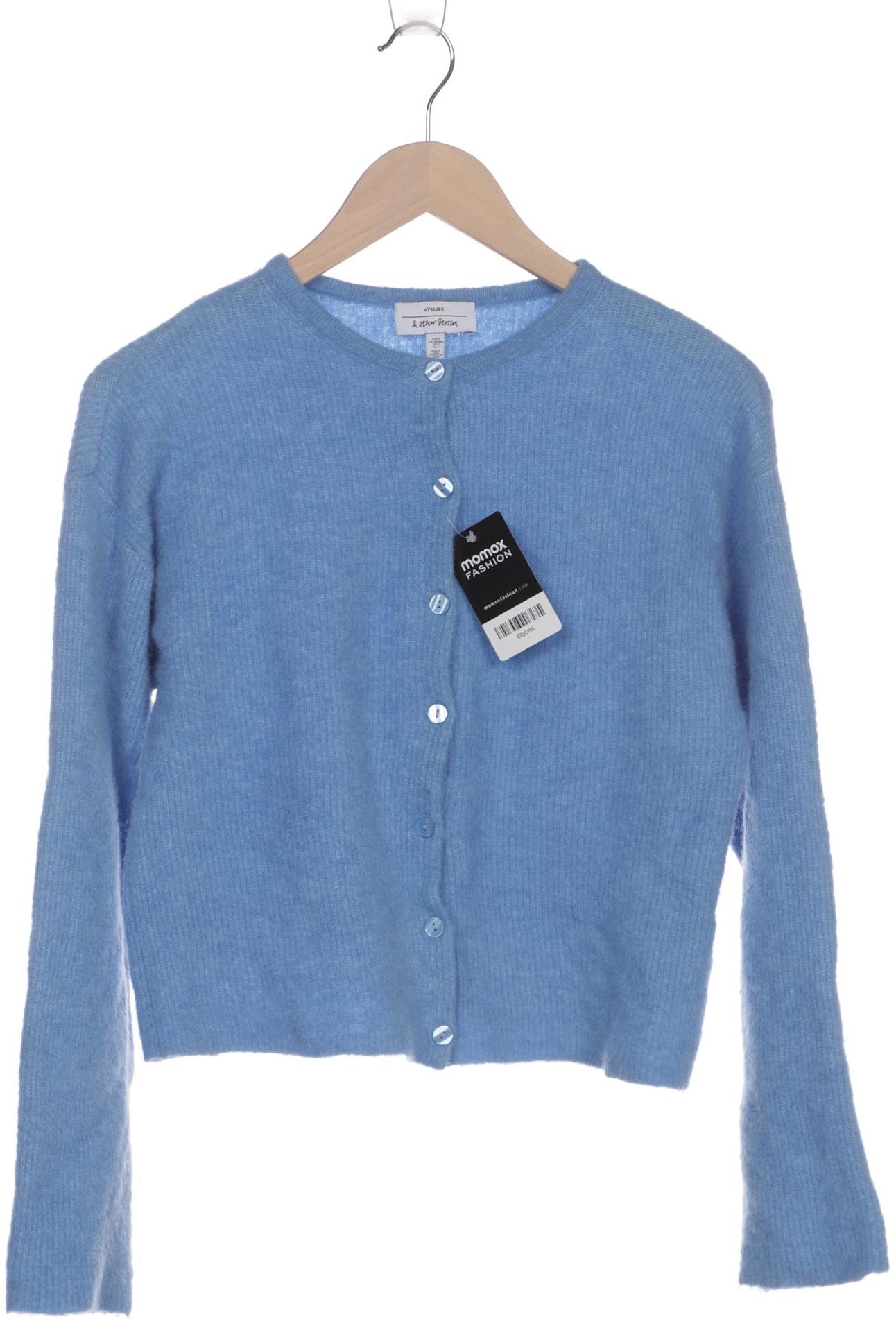 

& Other Stories Damen Strickjacke, blau, Gr. 36