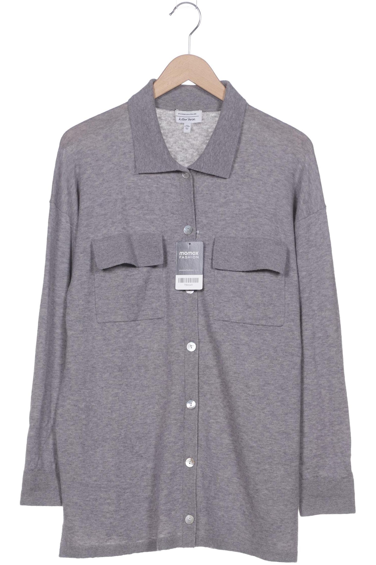 

& Other Stories Damen Strickjacke, grau, Gr. 36