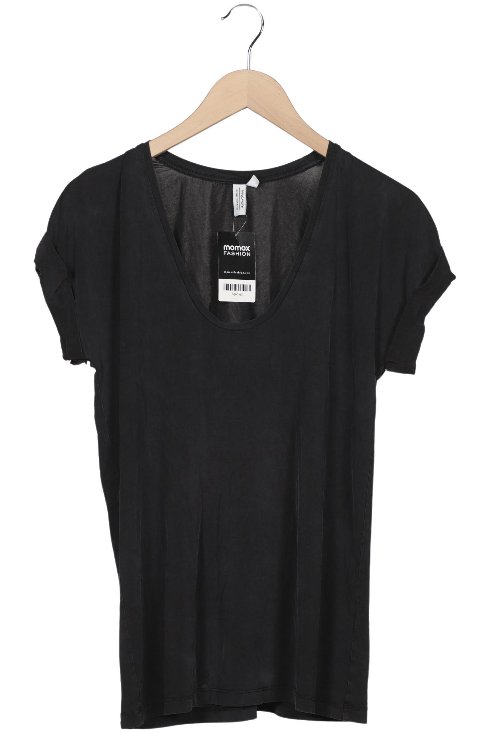 

& Other Stories Damen T-Shirt, schwarz, Gr. 38