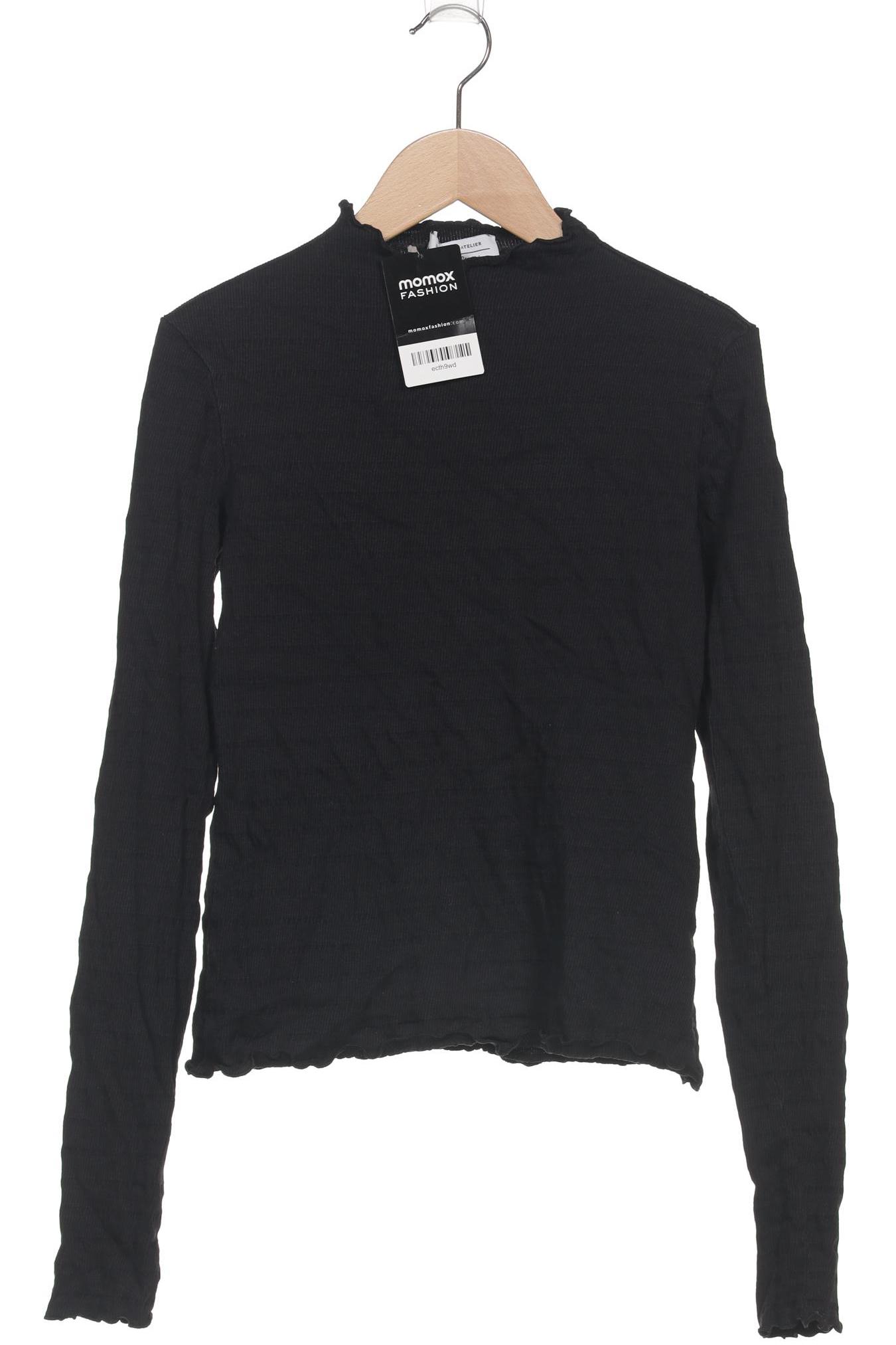 

& Other Stories Damen Langarmshirt, schwarz, Gr. 34