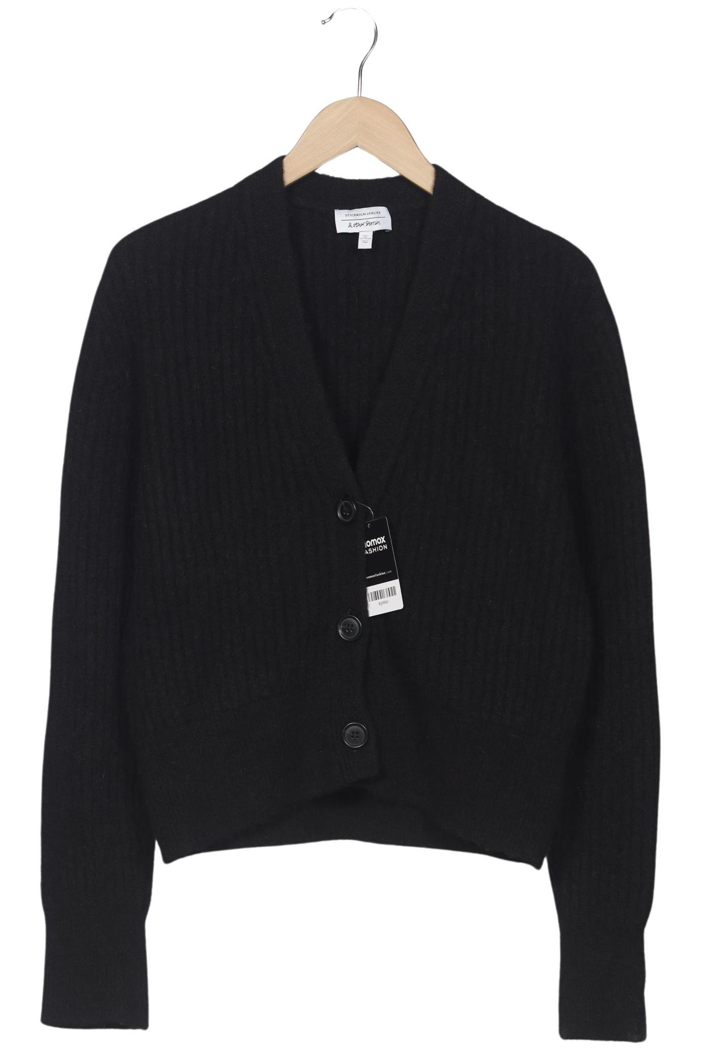 

& Other Stories Damen Strickjacke, schwarz, Gr. 42