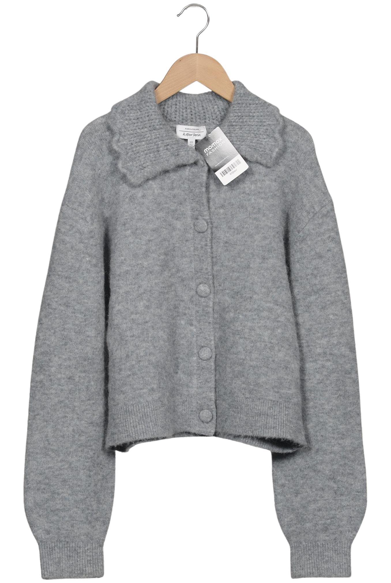 

& Other Stories Damen Strickjacke, grau, Gr. 38