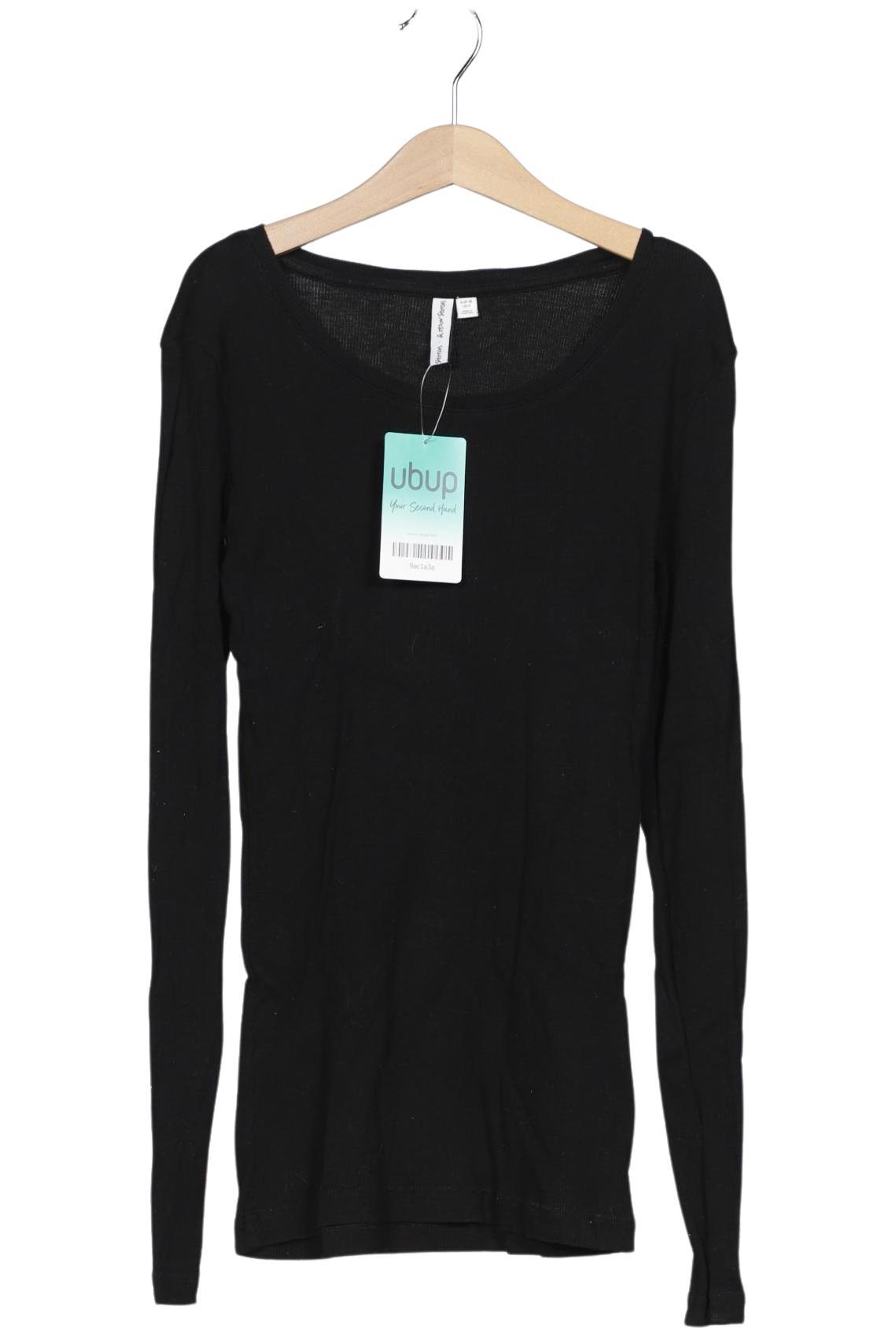 

& Other Stories Damen Langarmshirt, schwarz, Gr. 36