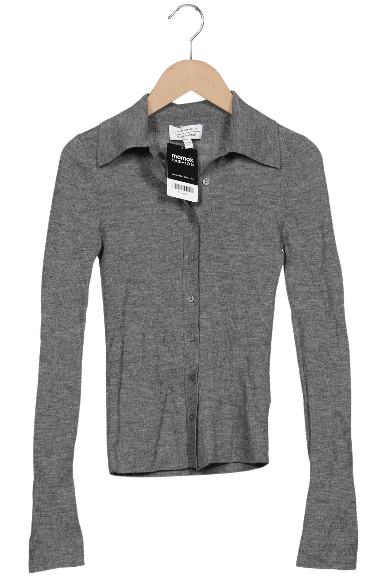 

& Other Stories Damen Strickjacke, grau, Gr. 34