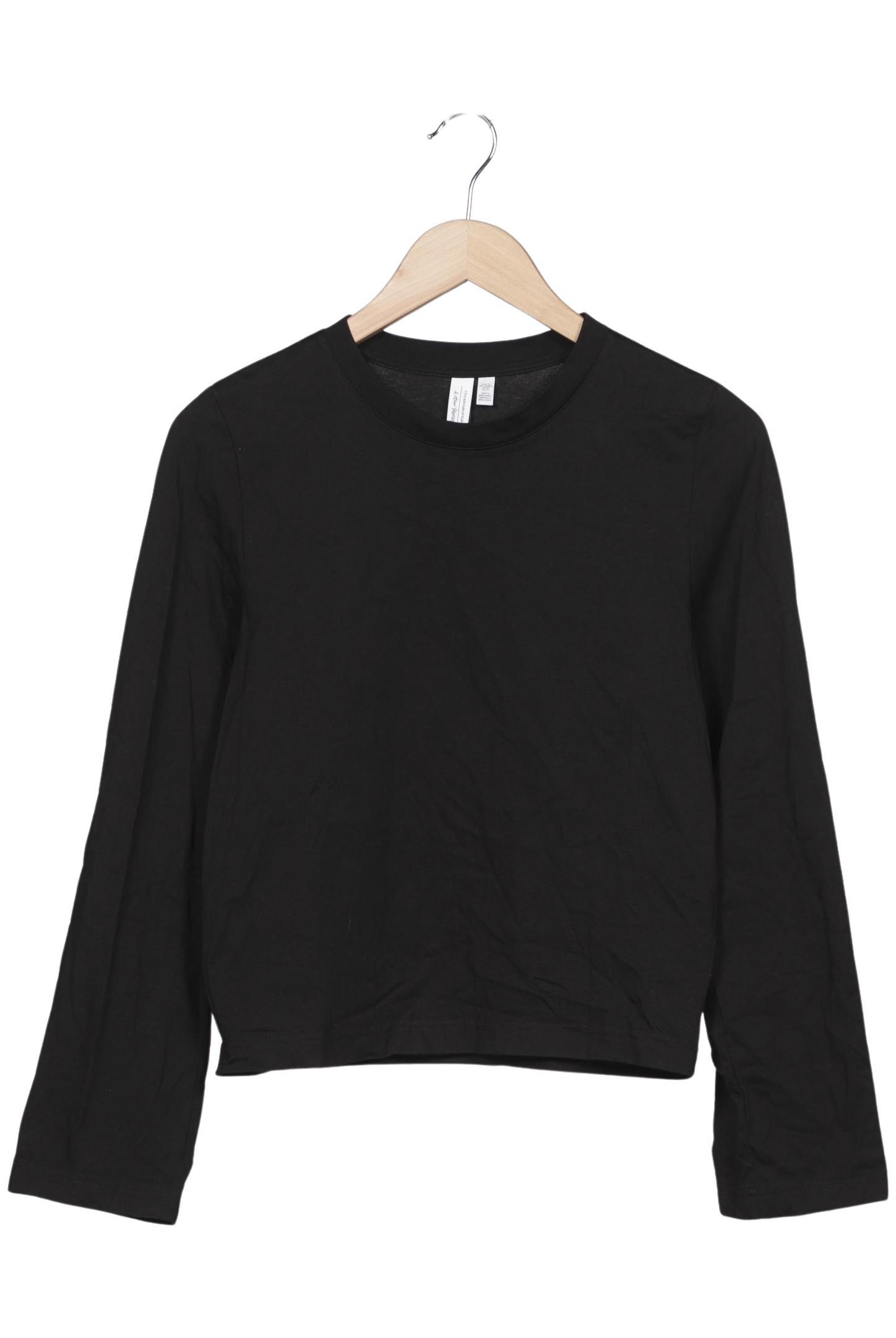 

& Other Stories Damen Langarmshirt, schwarz, Gr. 34