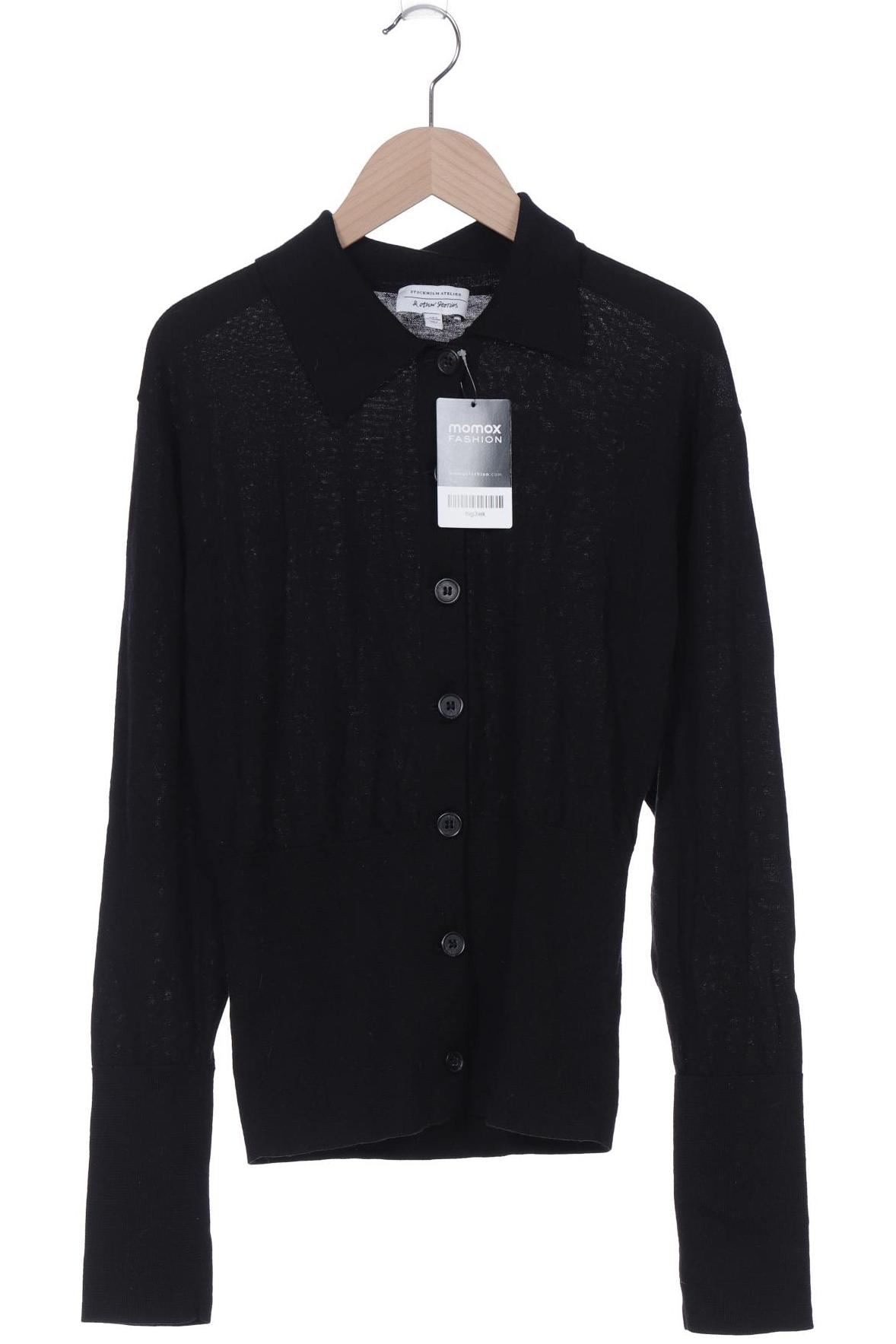 

& Other Stories Damen Strickjacke, schwarz, Gr. 36