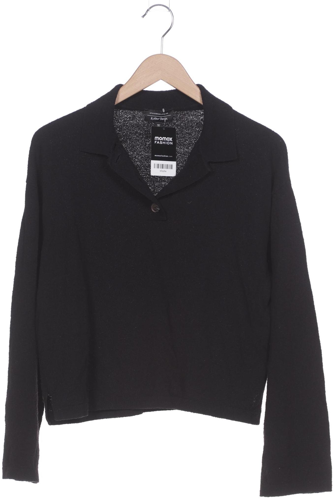 

& Other Stories Damen Langarmshirt, schwarz, Gr. 36