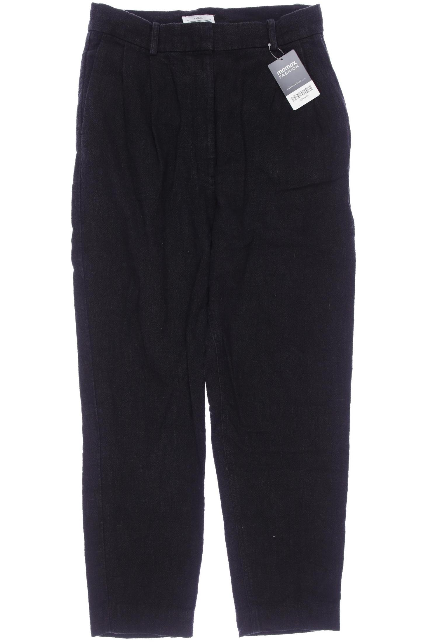 

& Other Stories Damen Stoffhose, schwarz, Gr. 40