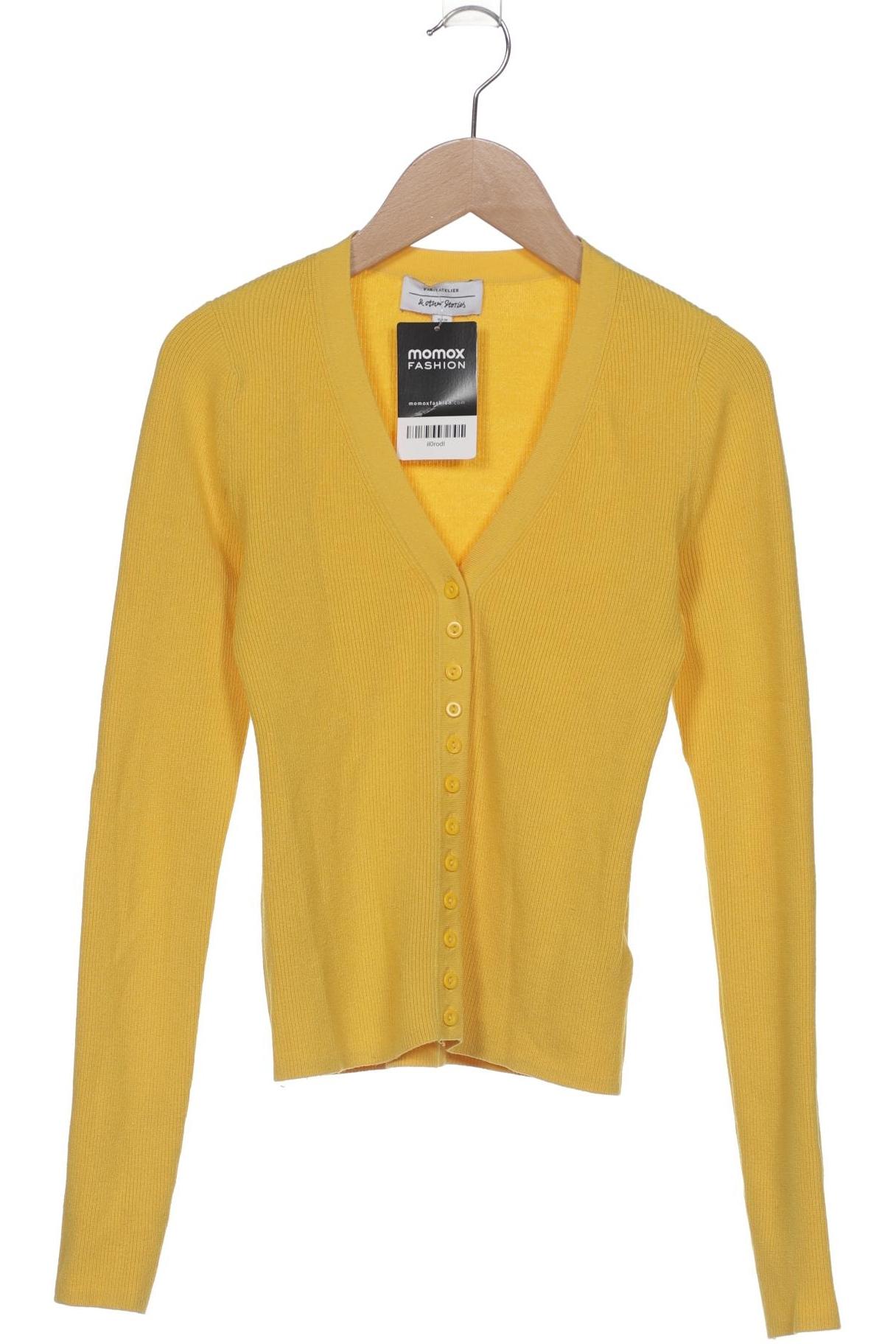 

& Other Stories Damen Strickjacke, gelb, Gr. 34