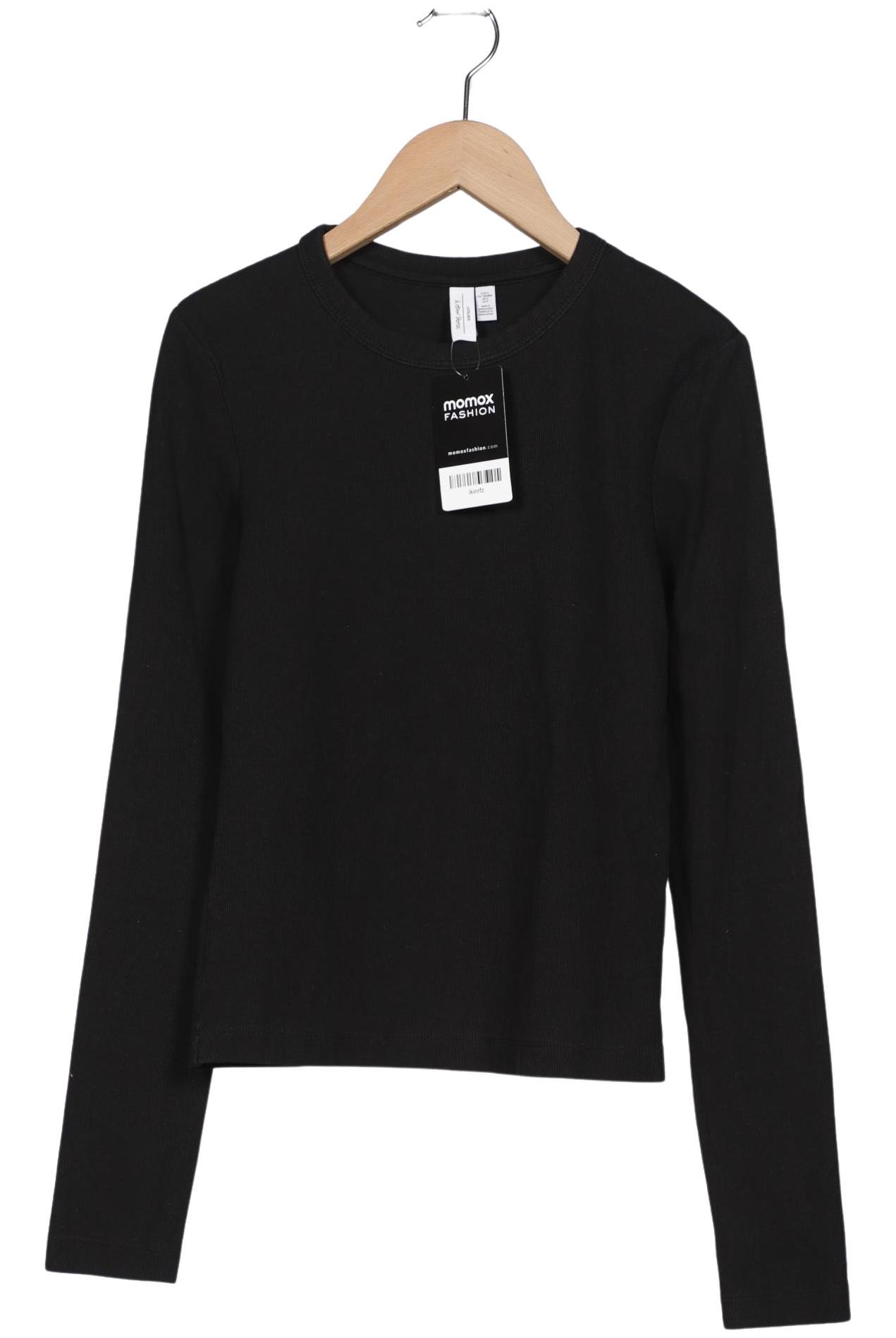 

& Other Stories Damen Langarmshirt, schwarz, Gr. 36