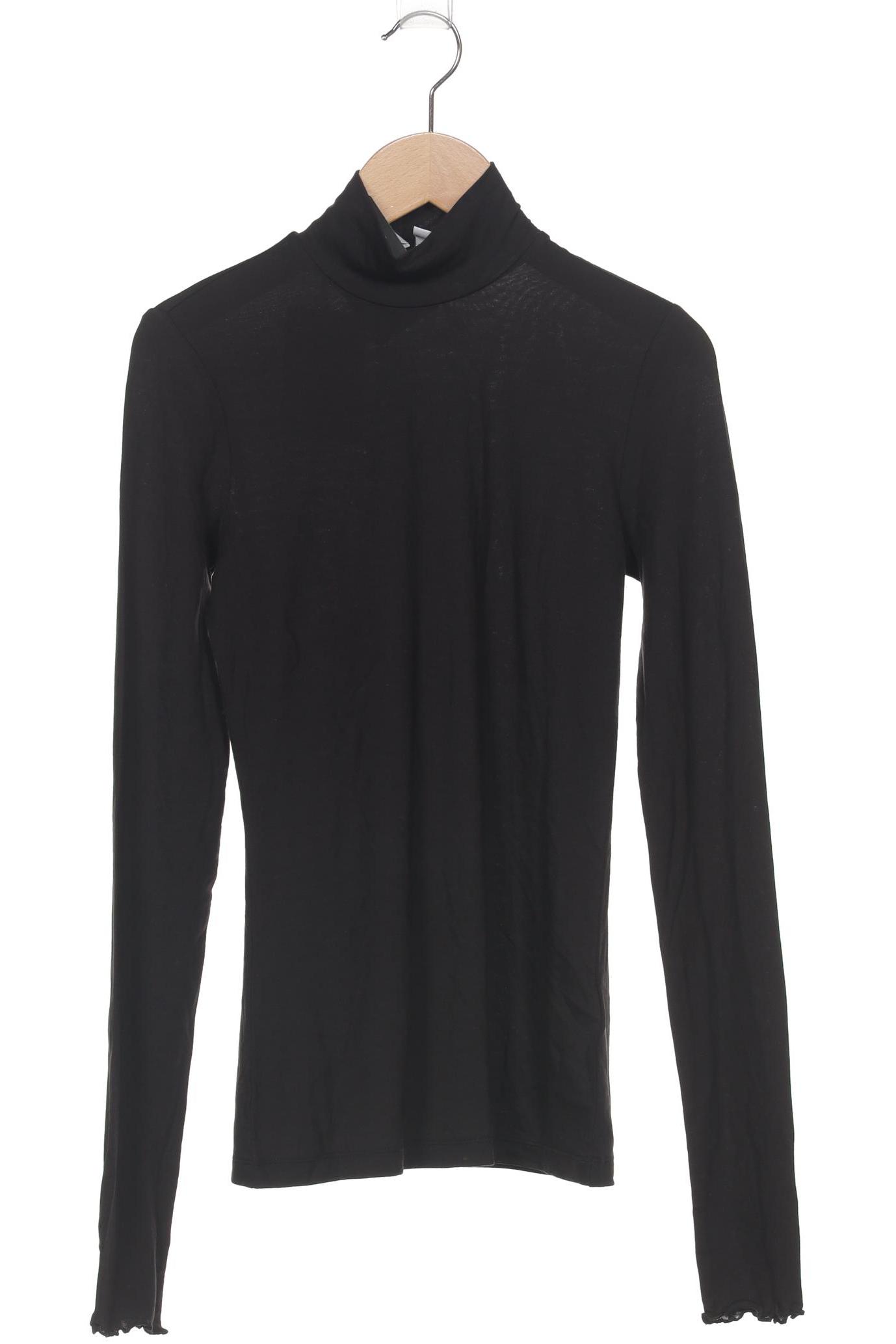 

& Other Stories Damen Langarmshirt, schwarz, Gr. 34