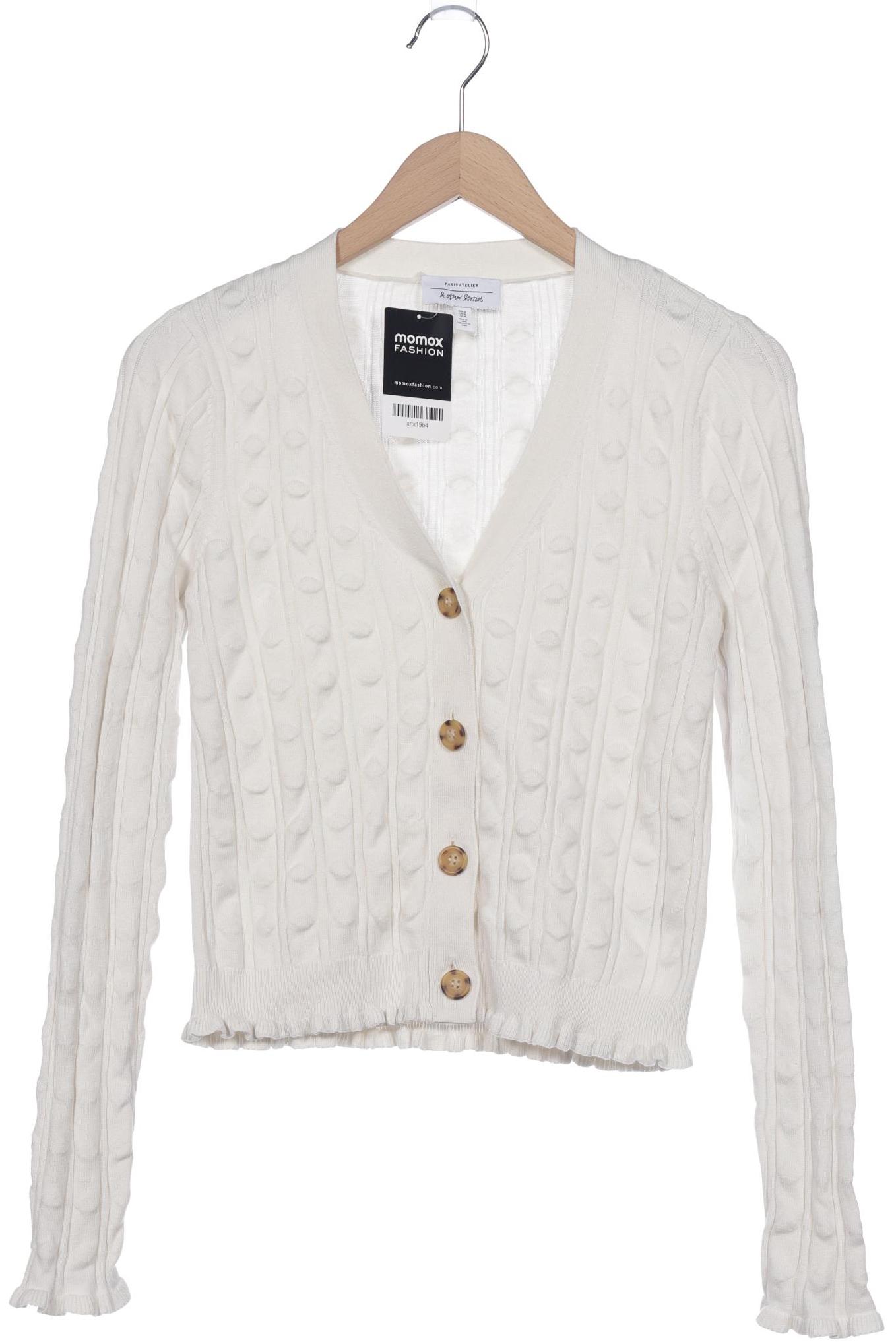 

& Other Stories Damen Strickjacke, weiß, Gr. 38