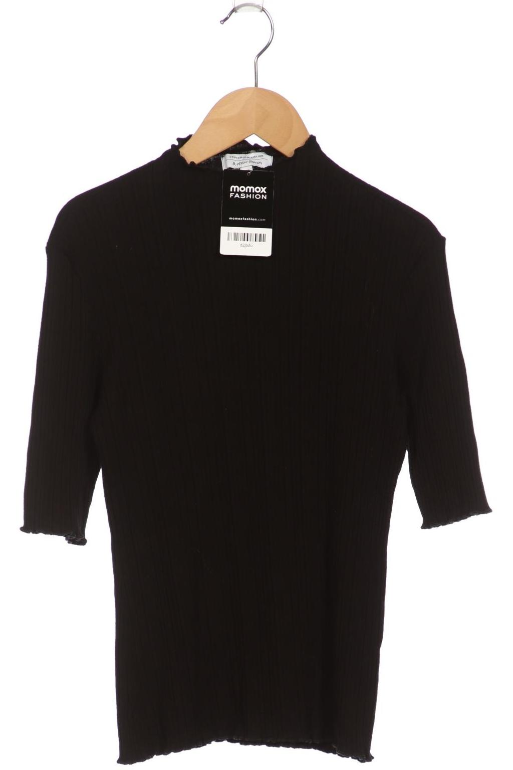 

& Other Stories Damen Langarmshirt, schwarz, Gr. 38