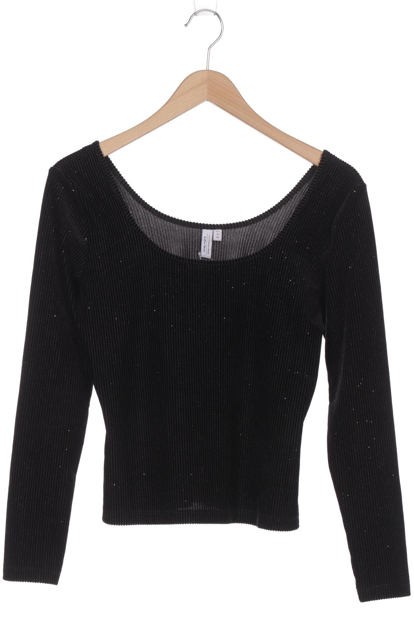 

& Other Stories Damen Langarmshirt, schwarz, Gr. 40