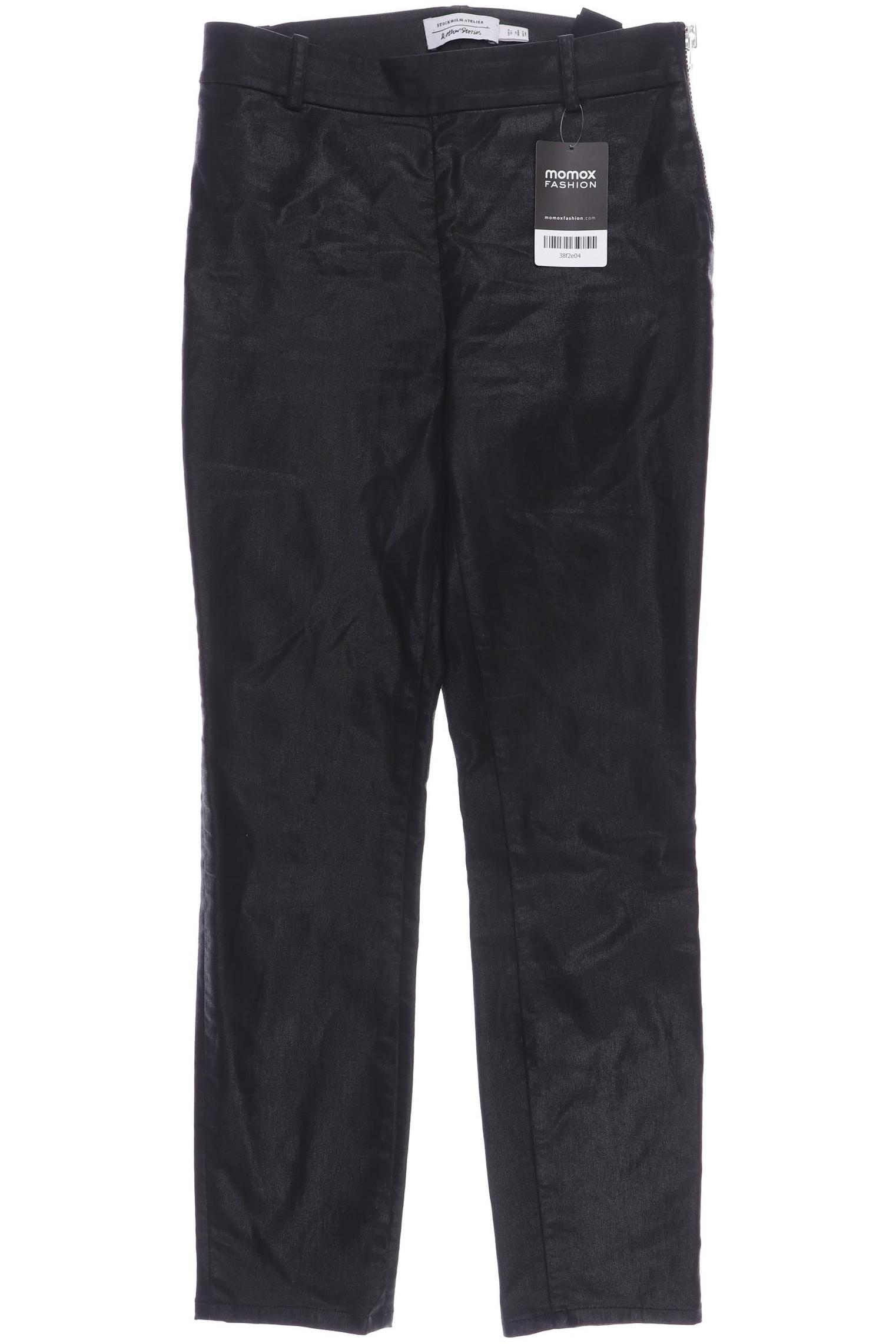 

& Other Stories Damen Stoffhose, schwarz, Gr. 34