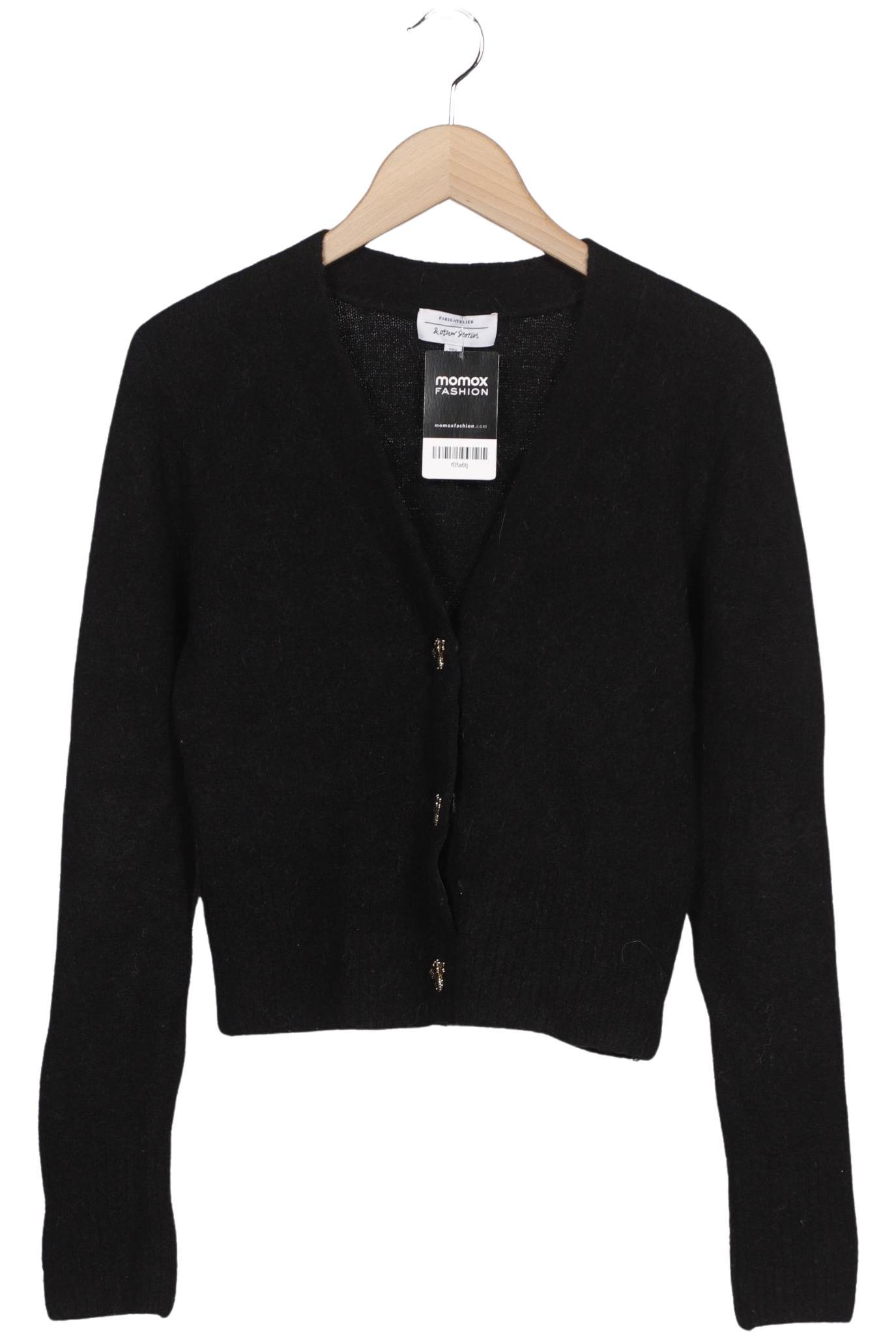 

& Other Stories Damen Strickjacke, schwarz, Gr. 36
