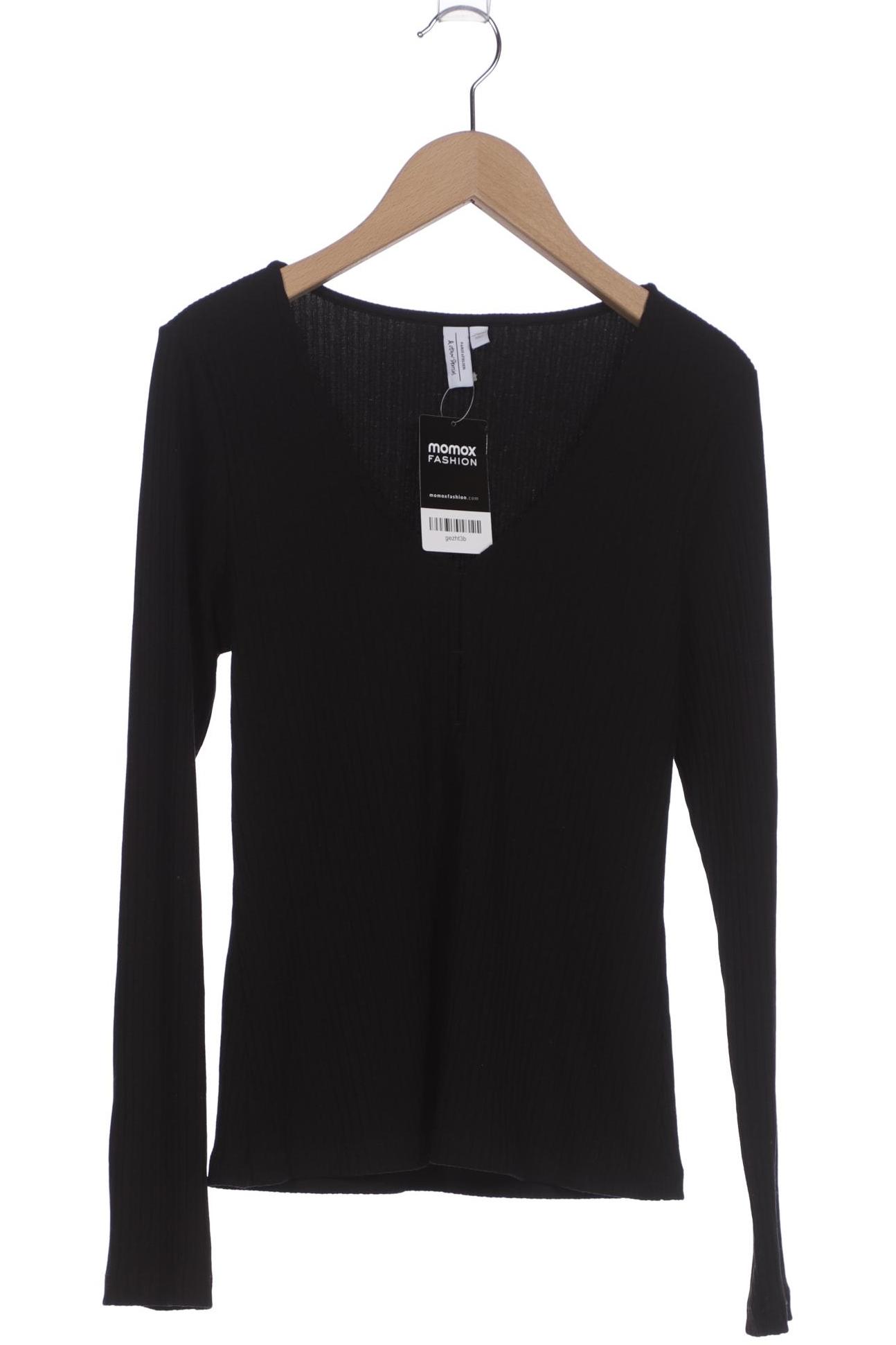 

& Other Stories Damen Langarmshirt, schwarz, Gr. 36