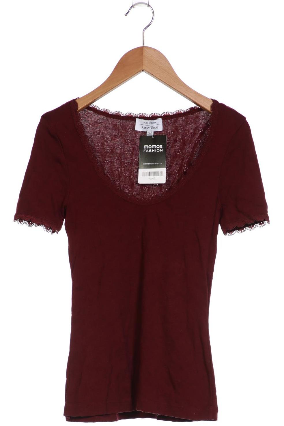 

& Other Stories Damen T-Shirt, bordeaux, Gr. 34