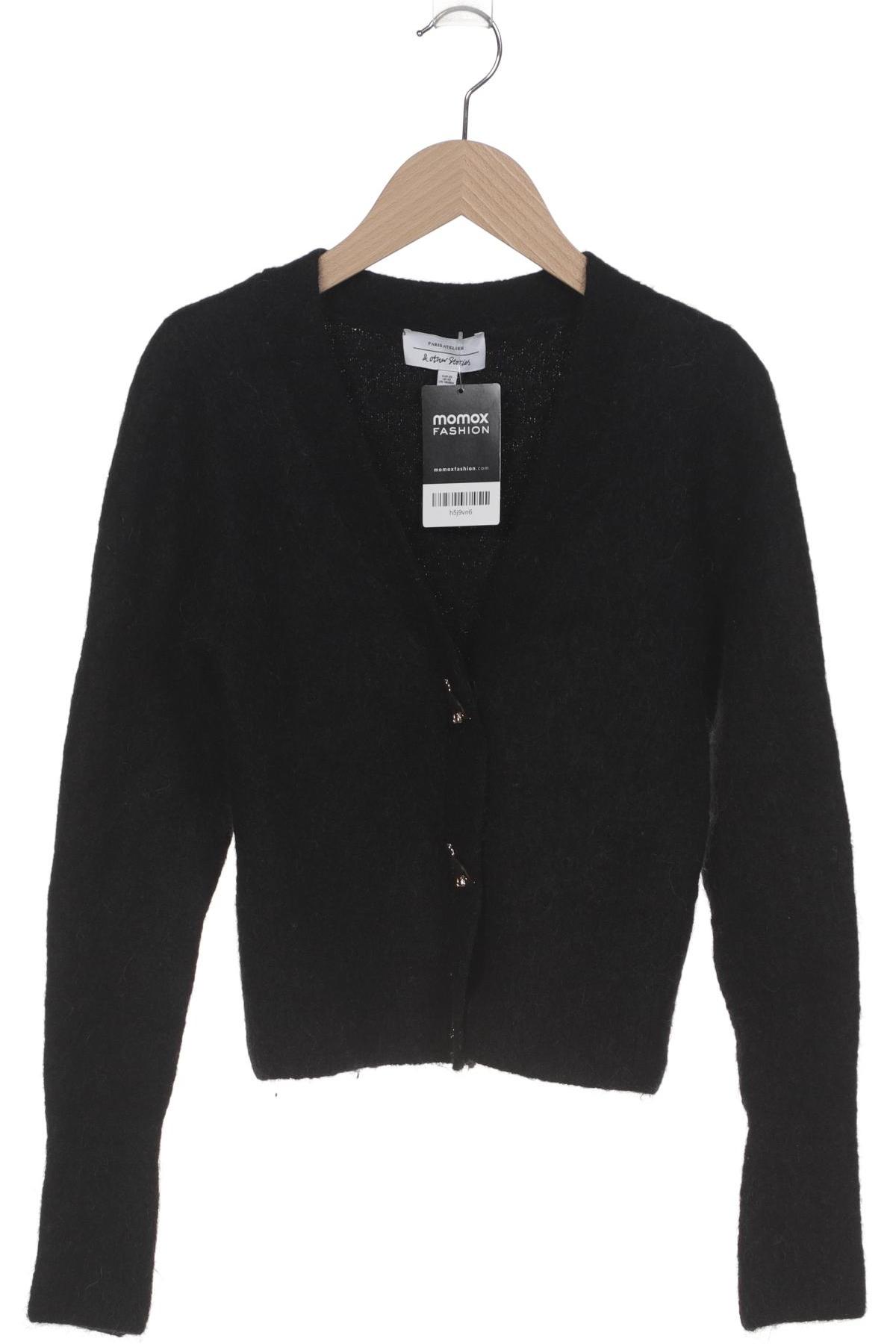 

& Other Stories Damen Strickjacke, schwarz, Gr. 34