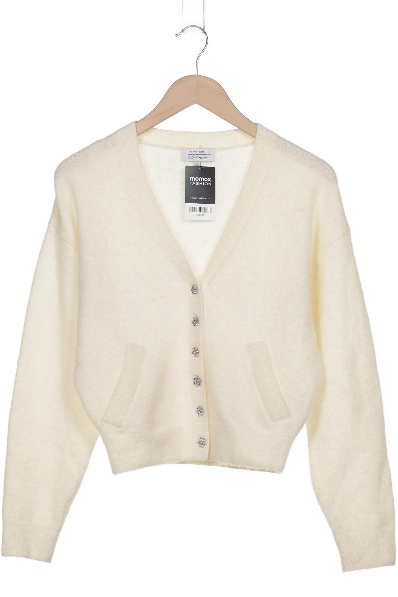 

& Other Stories Damen Strickjacke, cremeweiß, Gr. 34