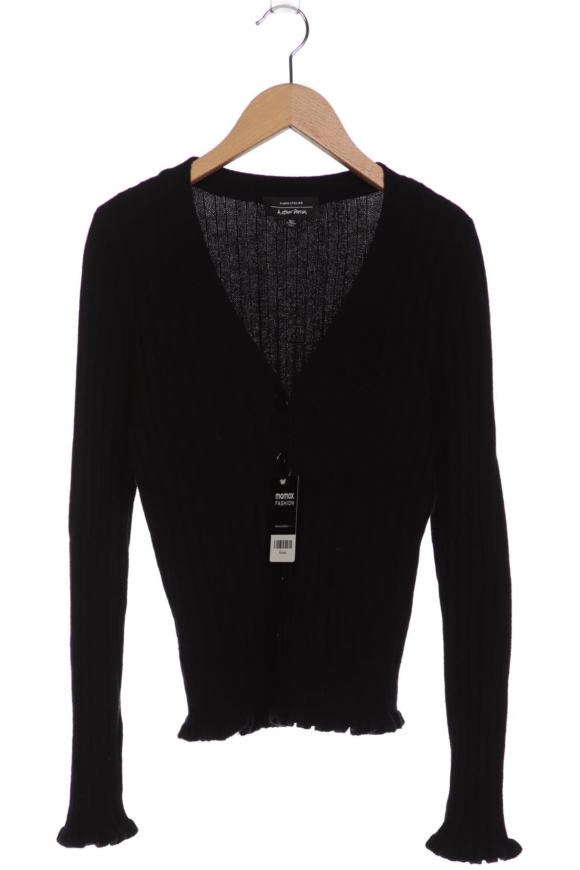 

& Other Stories Damen Strickjacke, schwarz, Gr. 36