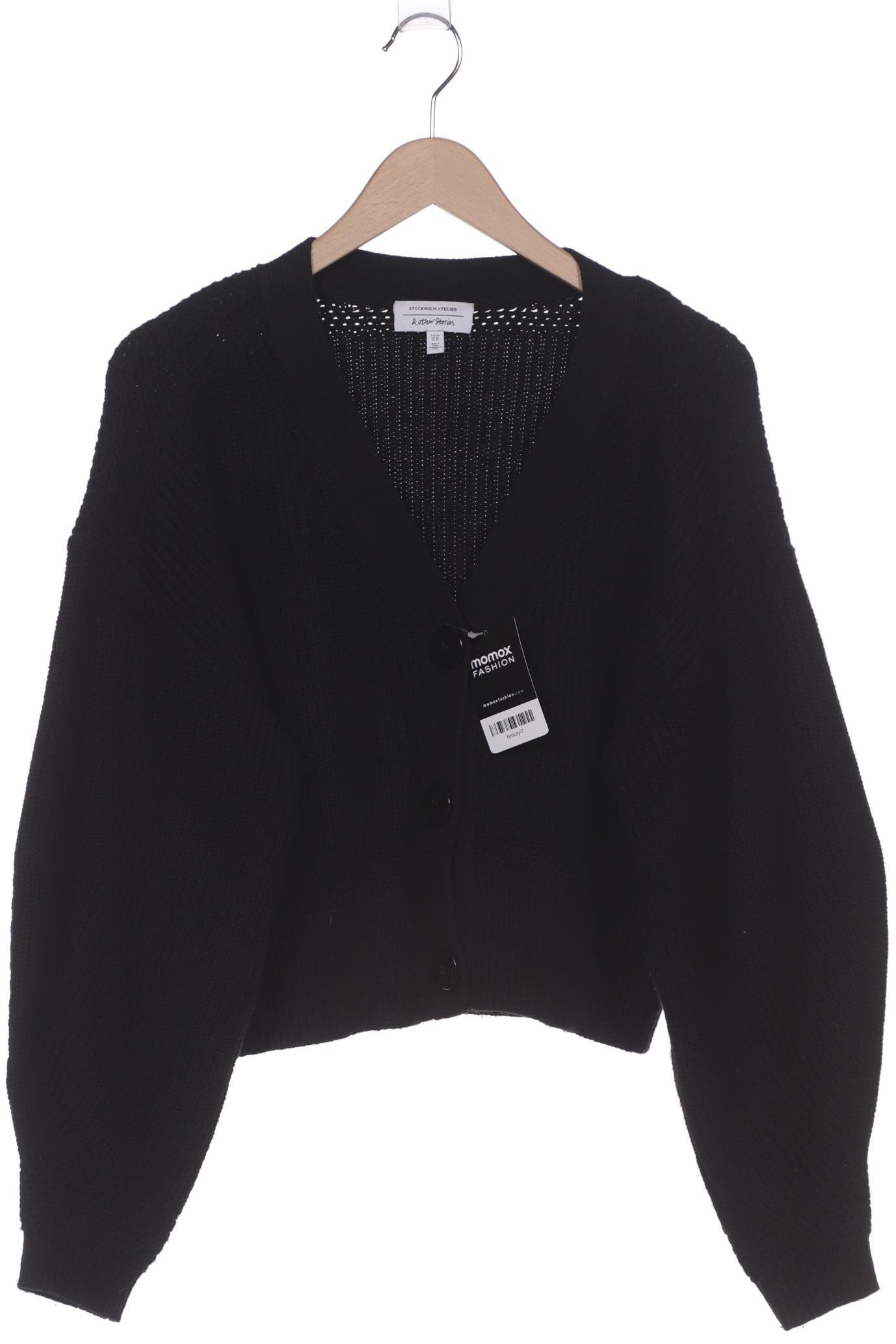 

& Other Stories Damen Strickjacke, schwarz, Gr. 34