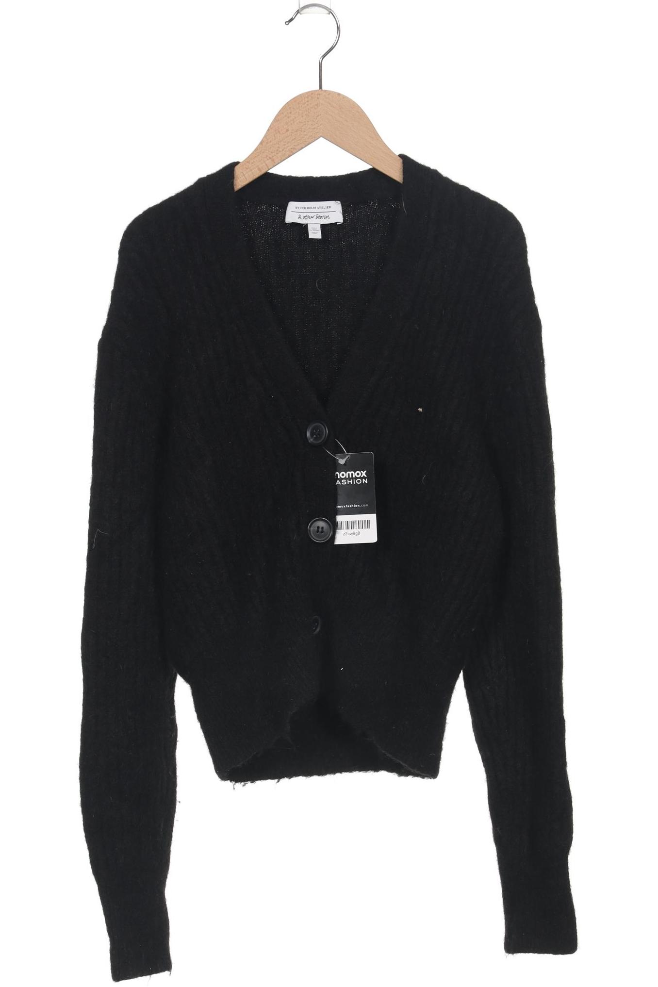 

& Other Stories Damen Strickjacke, schwarz, Gr. 36