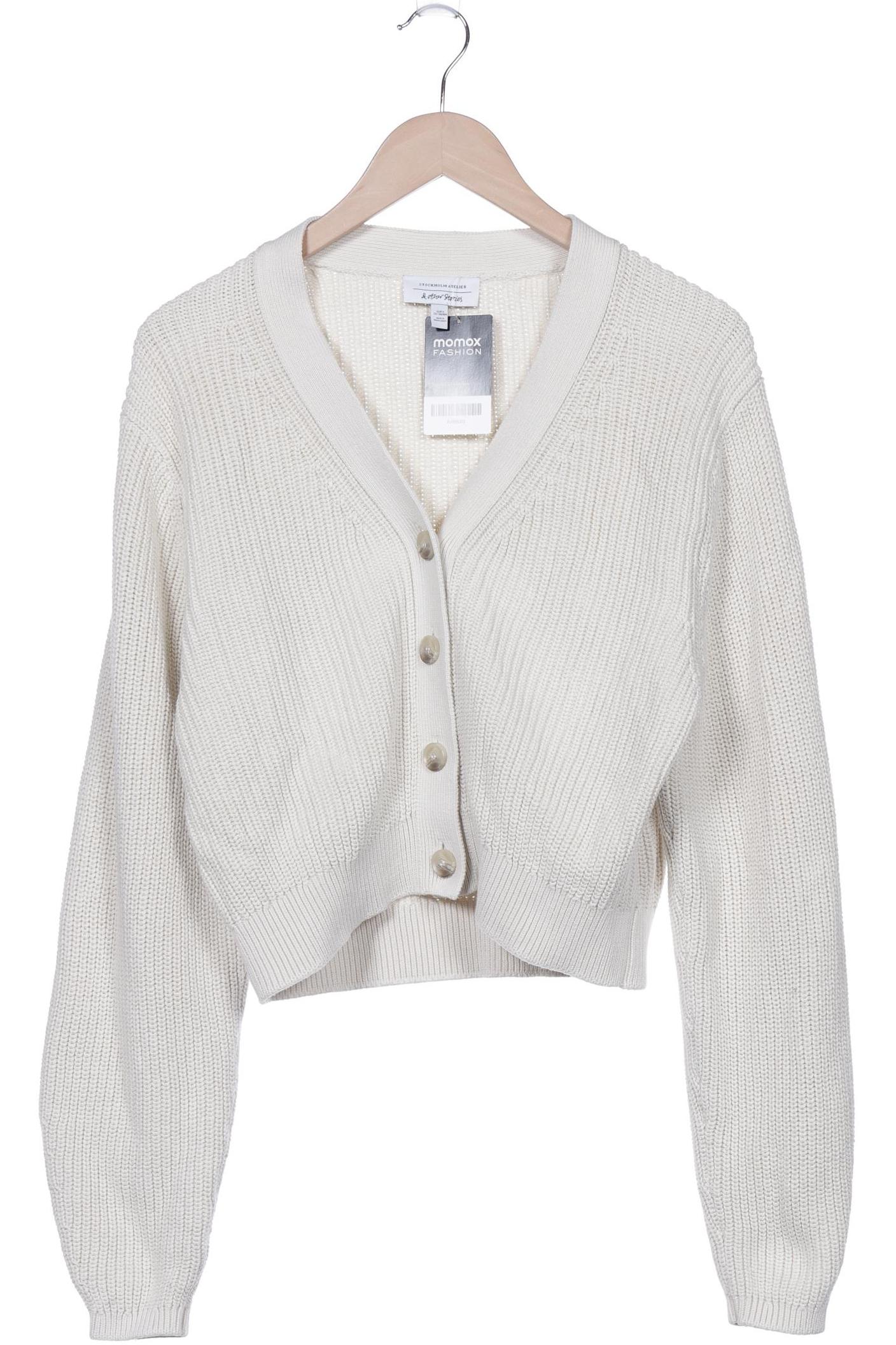 

& Other Stories Damen Strickjacke, cremeweiß, Gr. 36