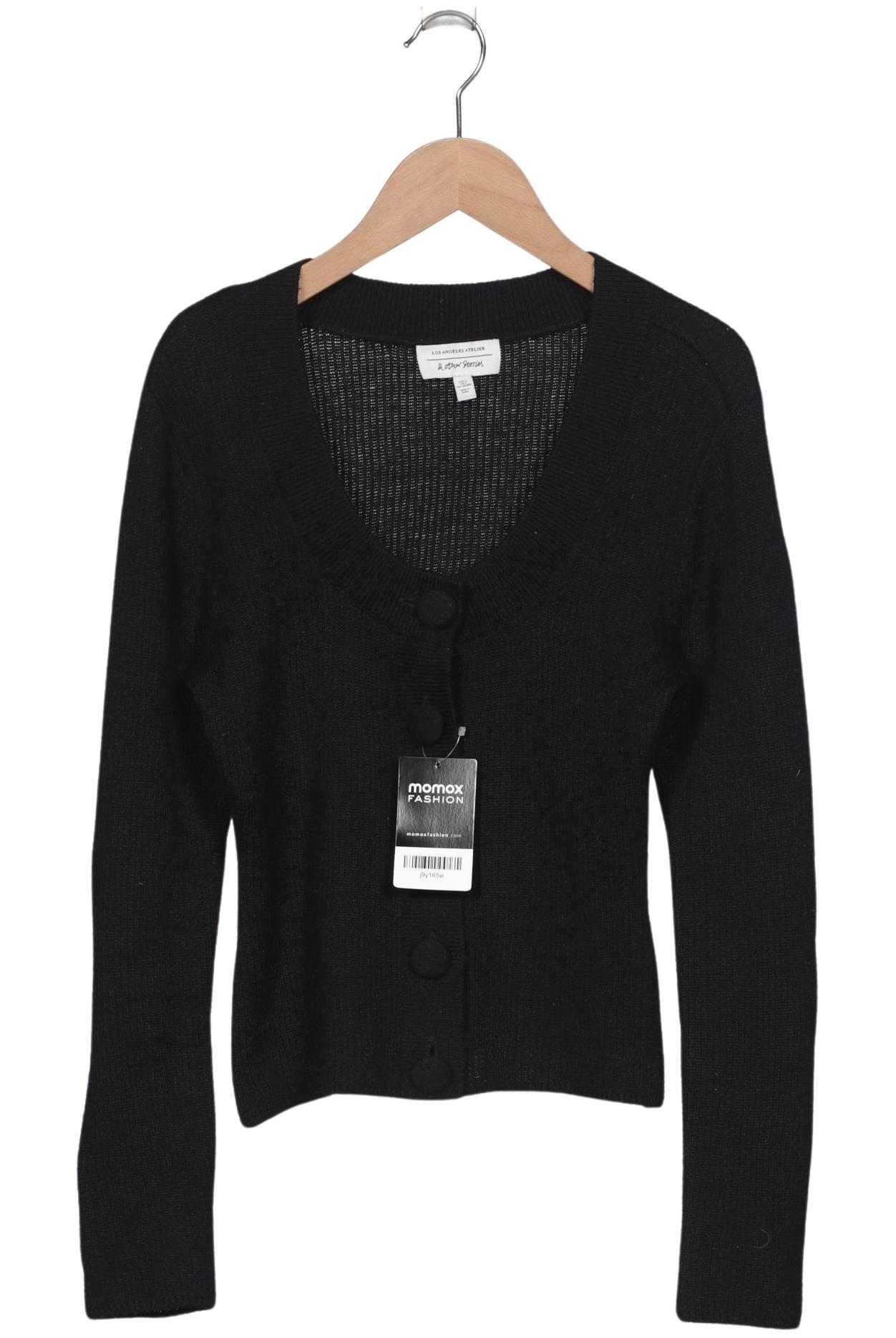 

& Other Stories Damen Strickjacke, schwarz, Gr. 36