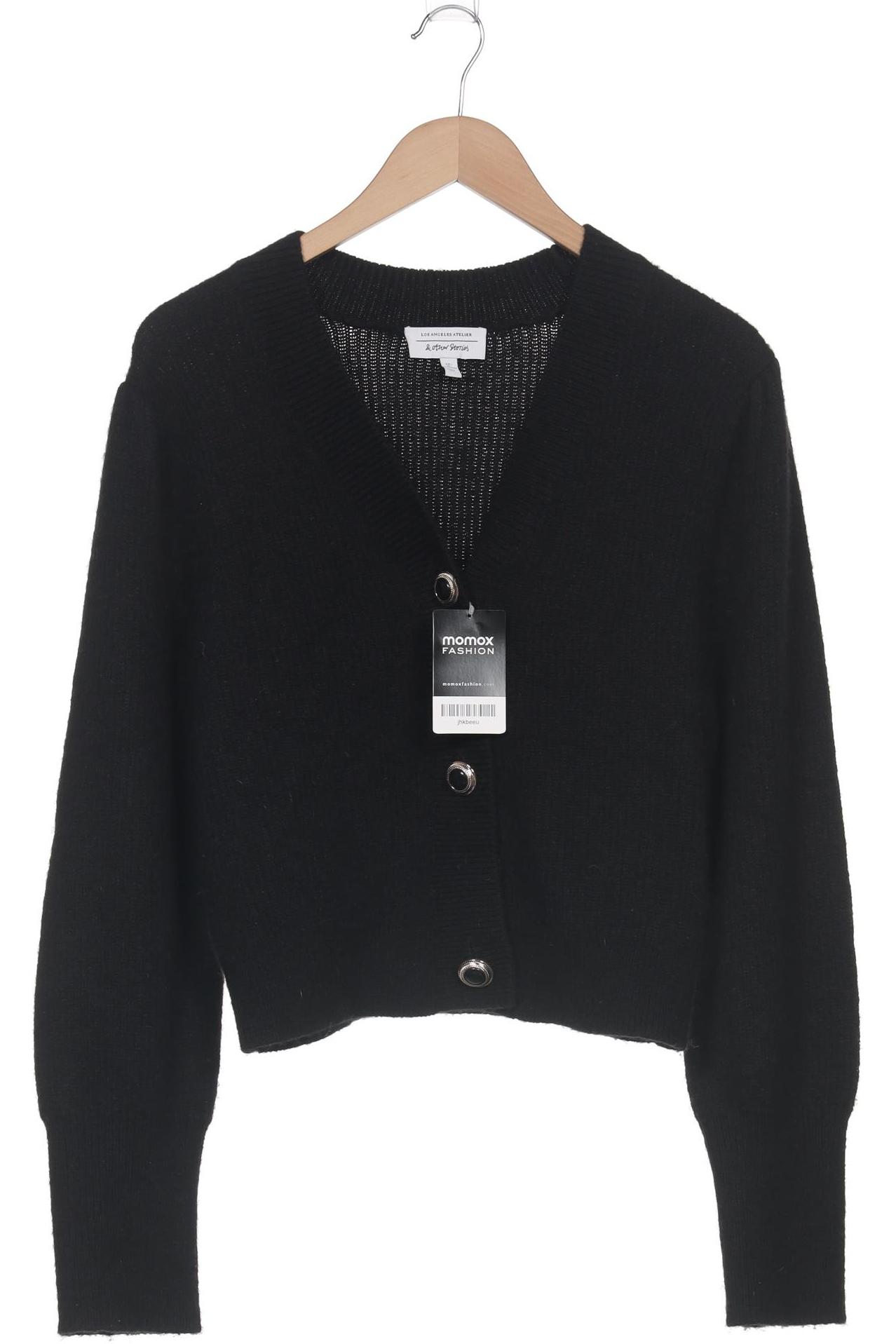 

& Other Stories Damen Strickjacke, schwarz, Gr. 42