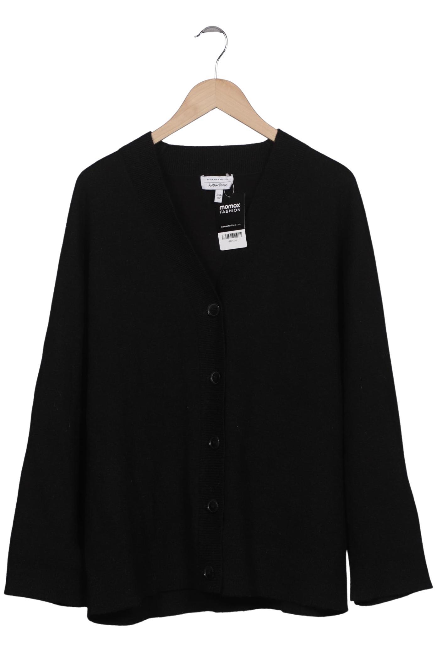 

& Other Stories Damen Strickjacke, schwarz, Gr. 38