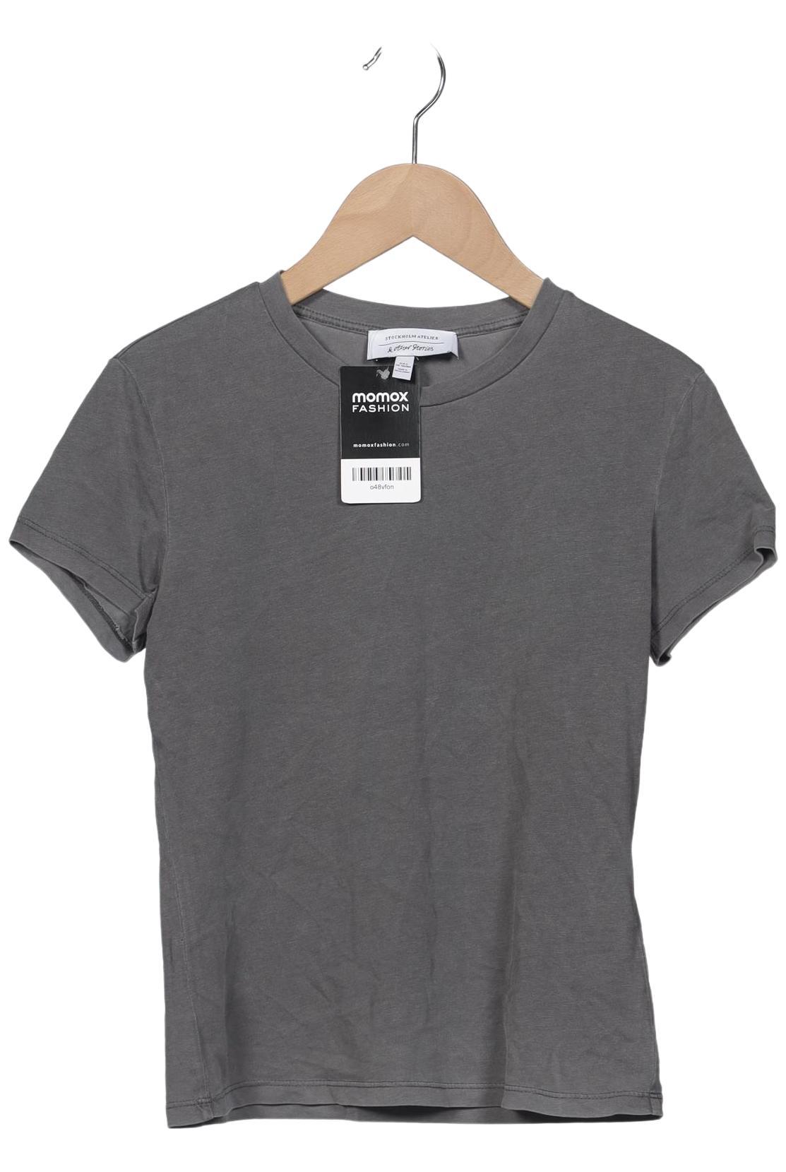 

& Other Stories Damen T-Shirt, grau, Gr. 36