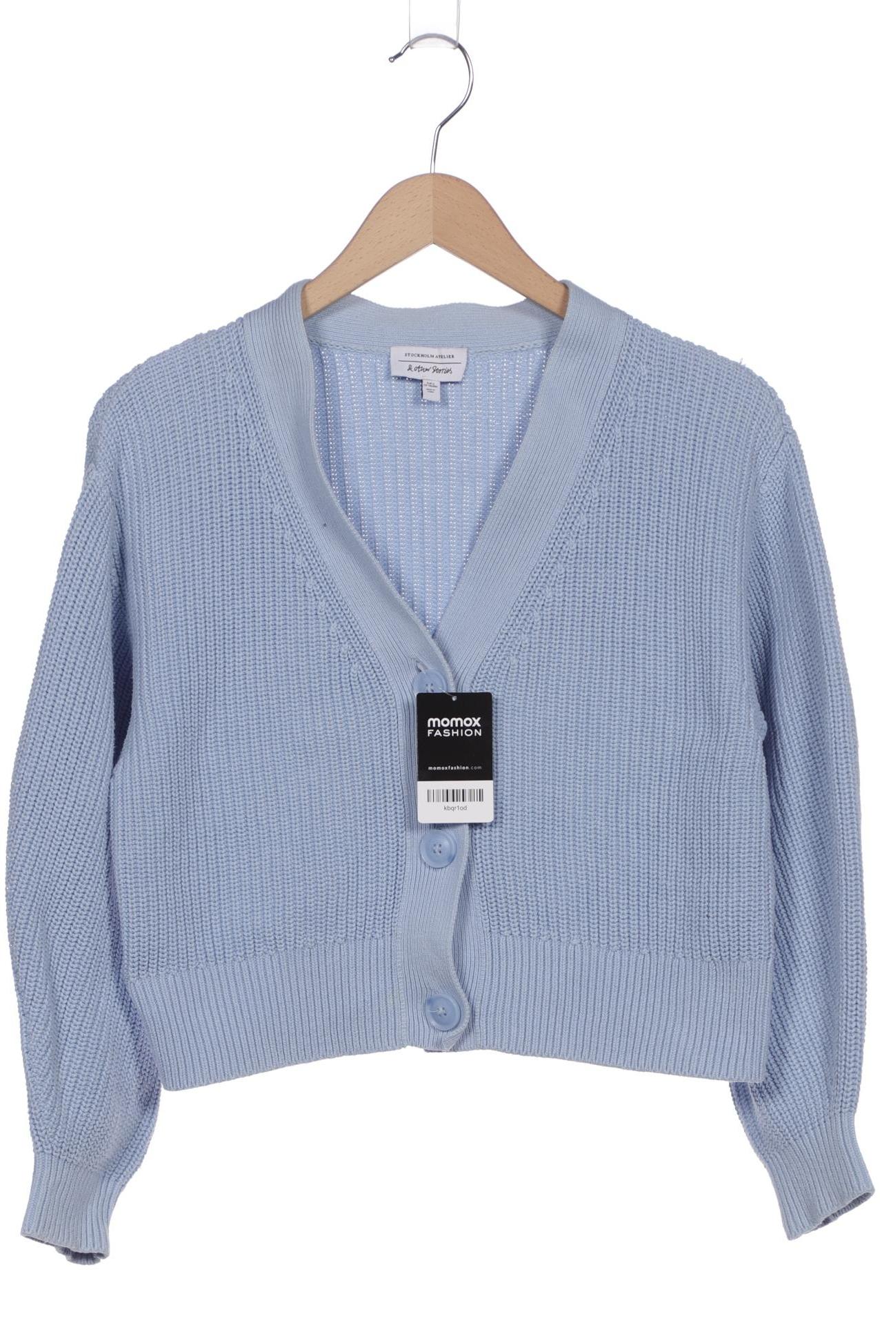 

& Other Stories Damen Strickjacke, blau, Gr. 36