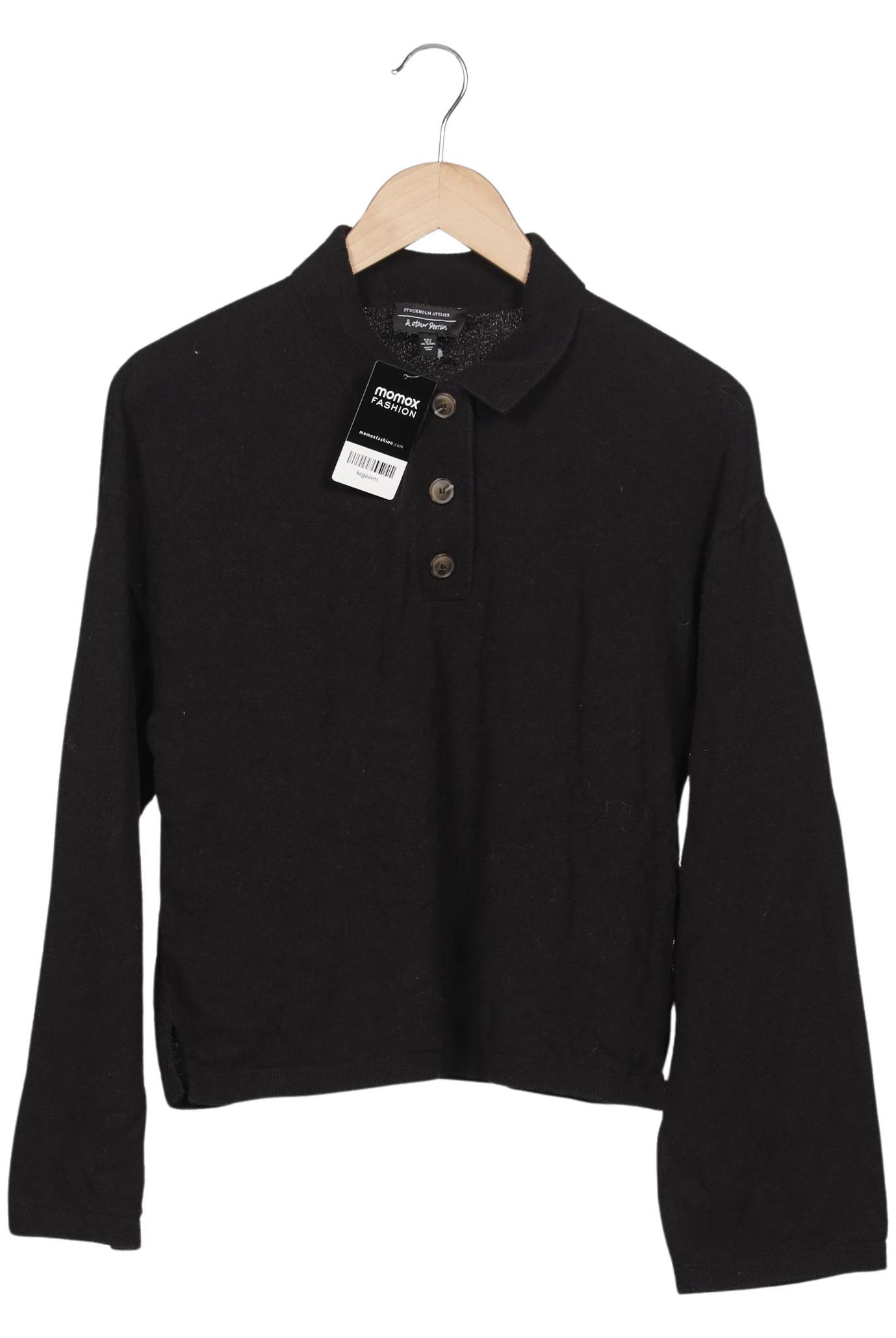 

& Other Stories Damen Poloshirt, schwarz, Gr. 36