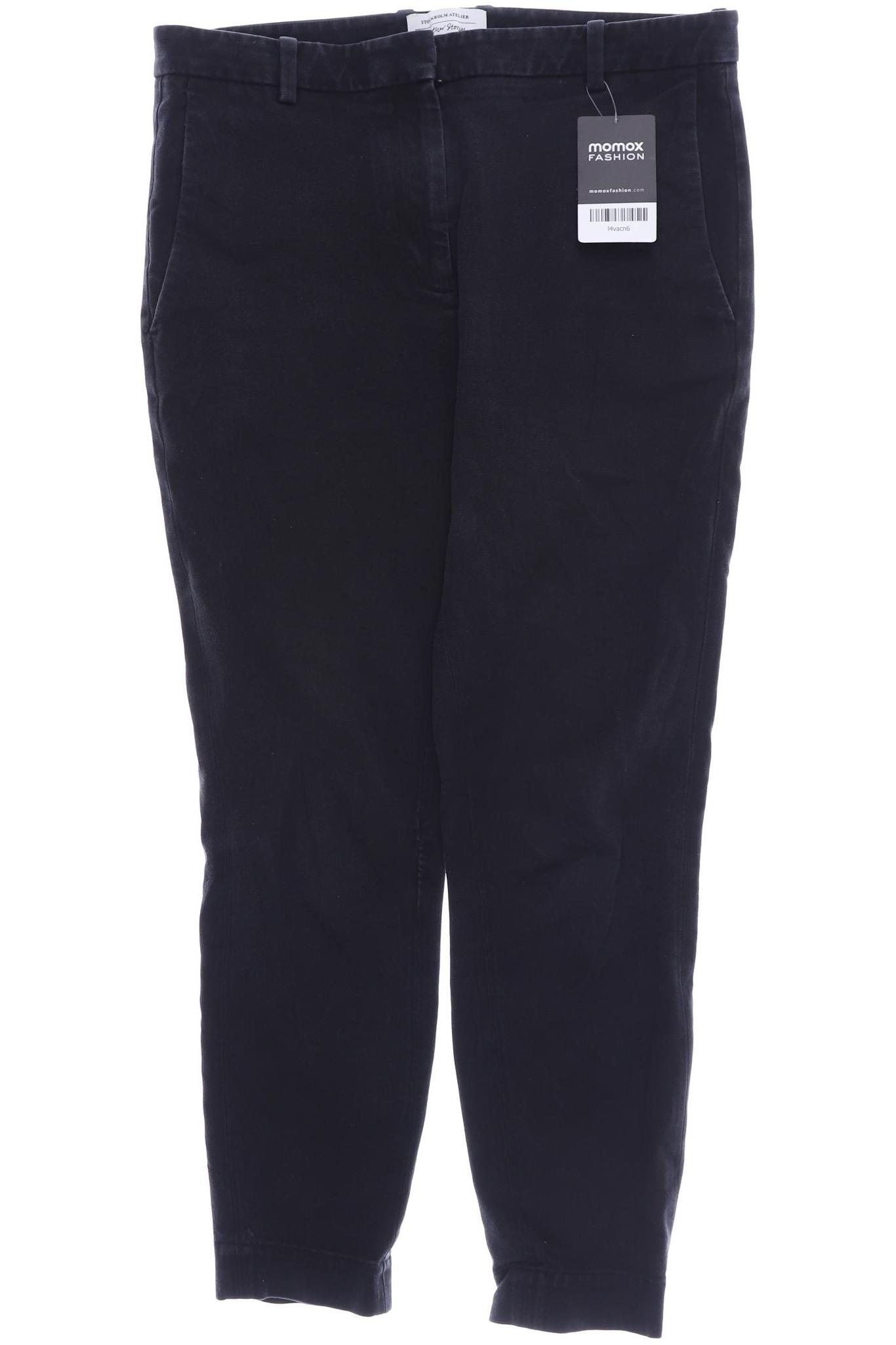 

& Other Stories Damen Stoffhose, schwarz, Gr. 36