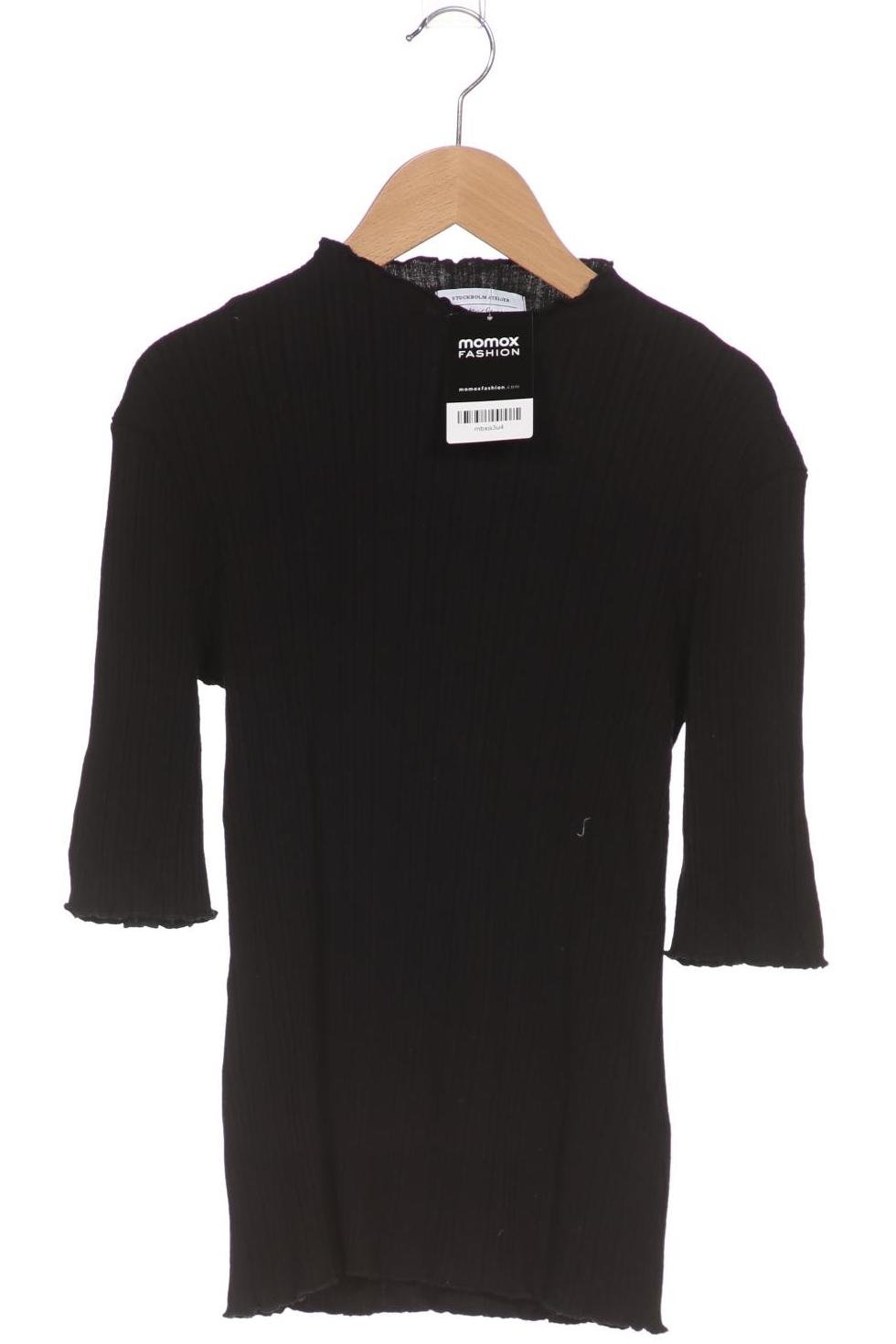 

& Other Stories Damen T-Shirt, schwarz, Gr. 36