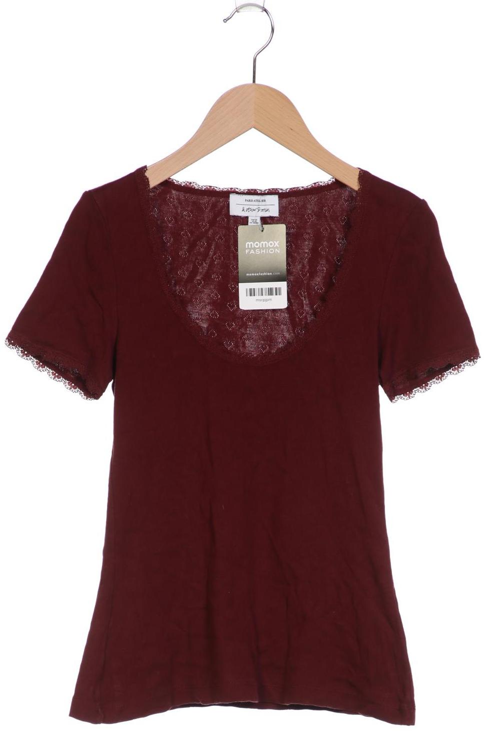 

& Other Stories Damen T-Shirt, bordeaux, Gr. 34