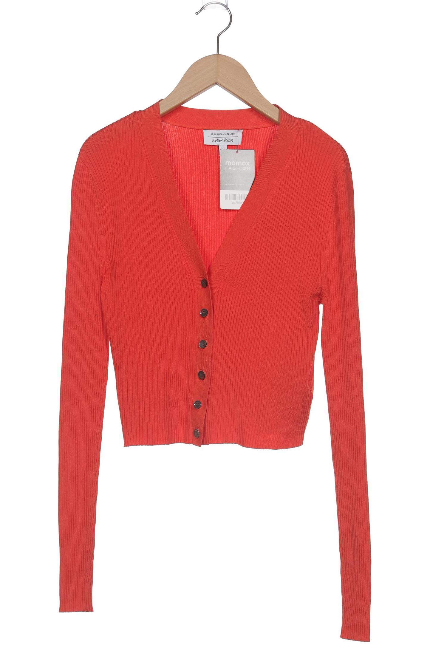 

& Other Stories Damen Strickjacke, rot, Gr. 36