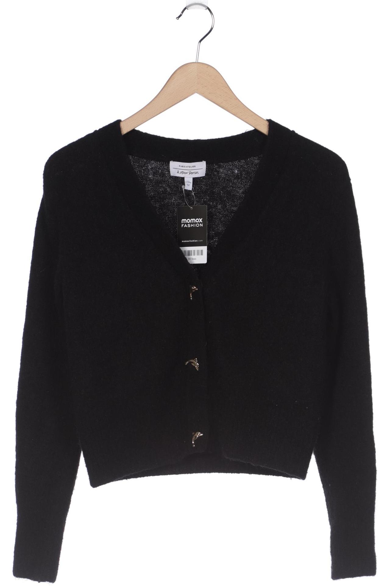 

& Other Stories Damen Strickjacke, schwarz, Gr. 36